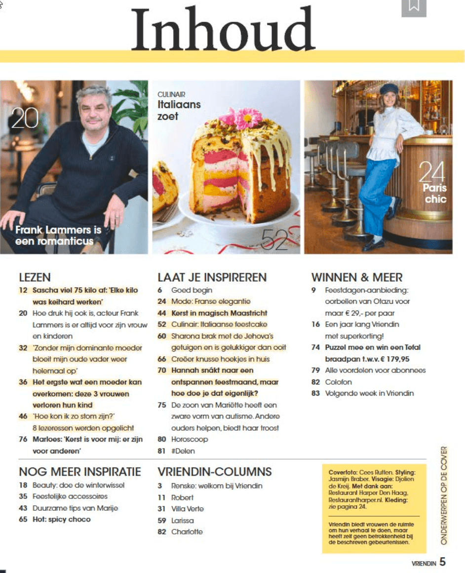 Magazine vriendin