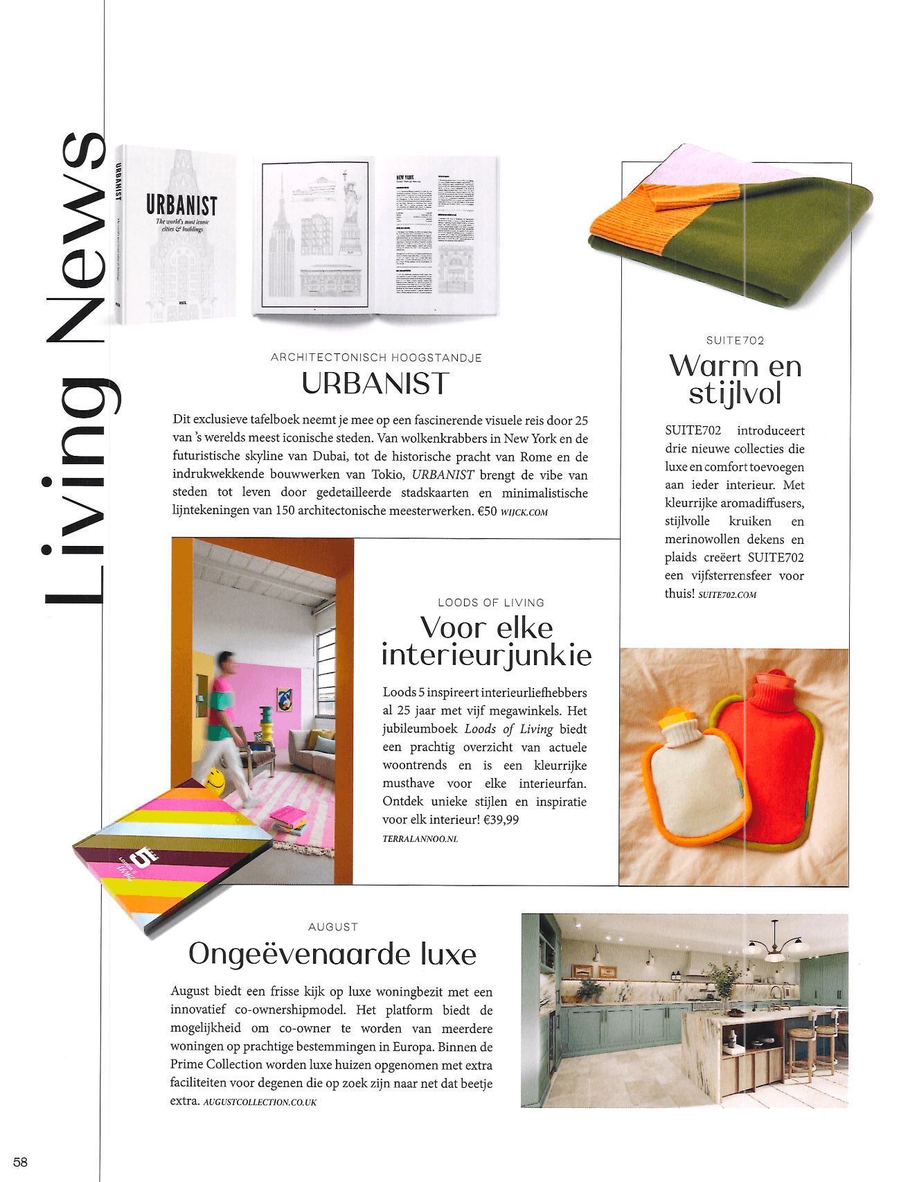 Shoppingpagina in blad Talkies