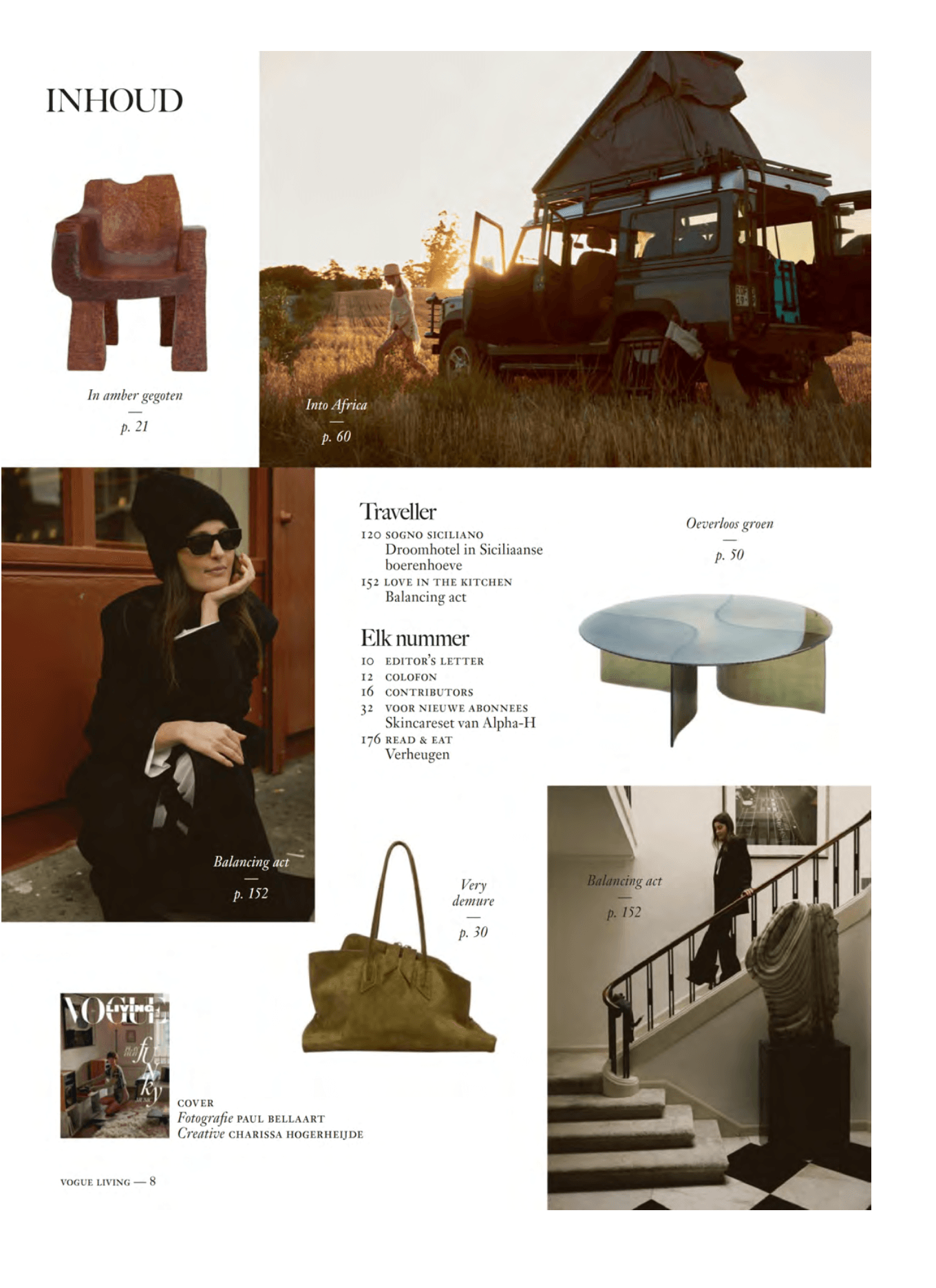 inhoudsopgave Vogue Living