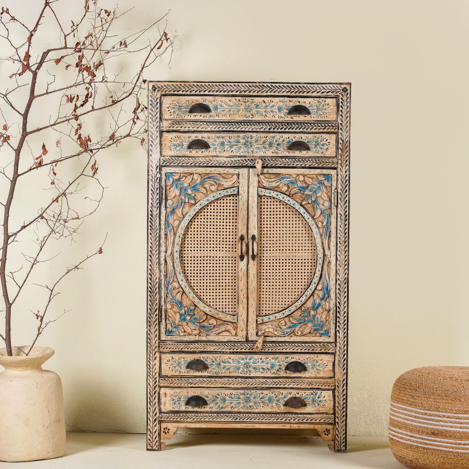 Om Home & Garden wandkast beige