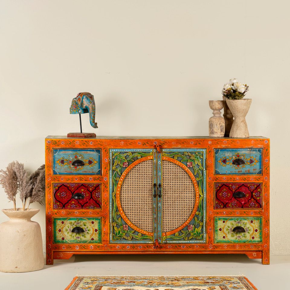 Om Home & Garden dressoir kleurrijk