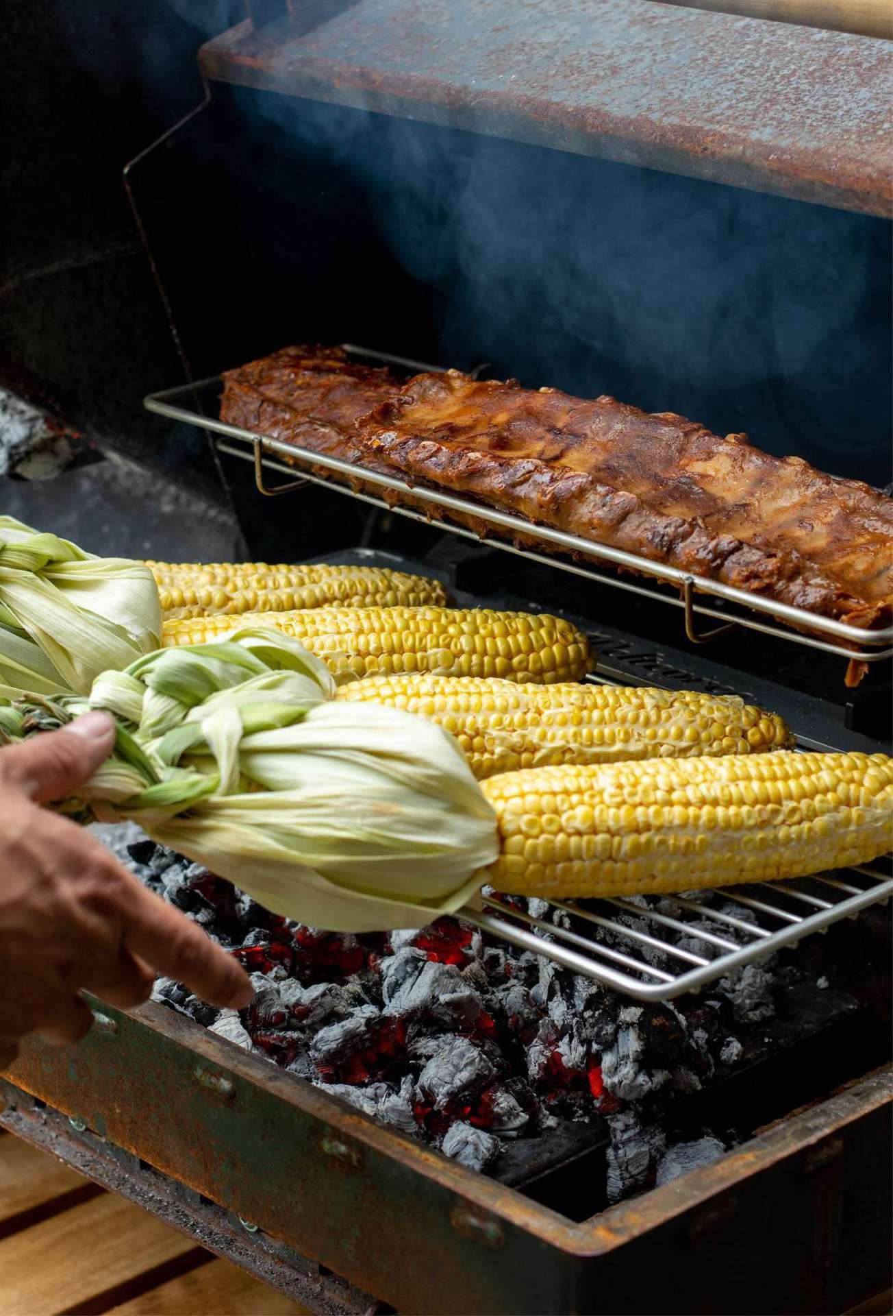 Maïskolven op bbq
