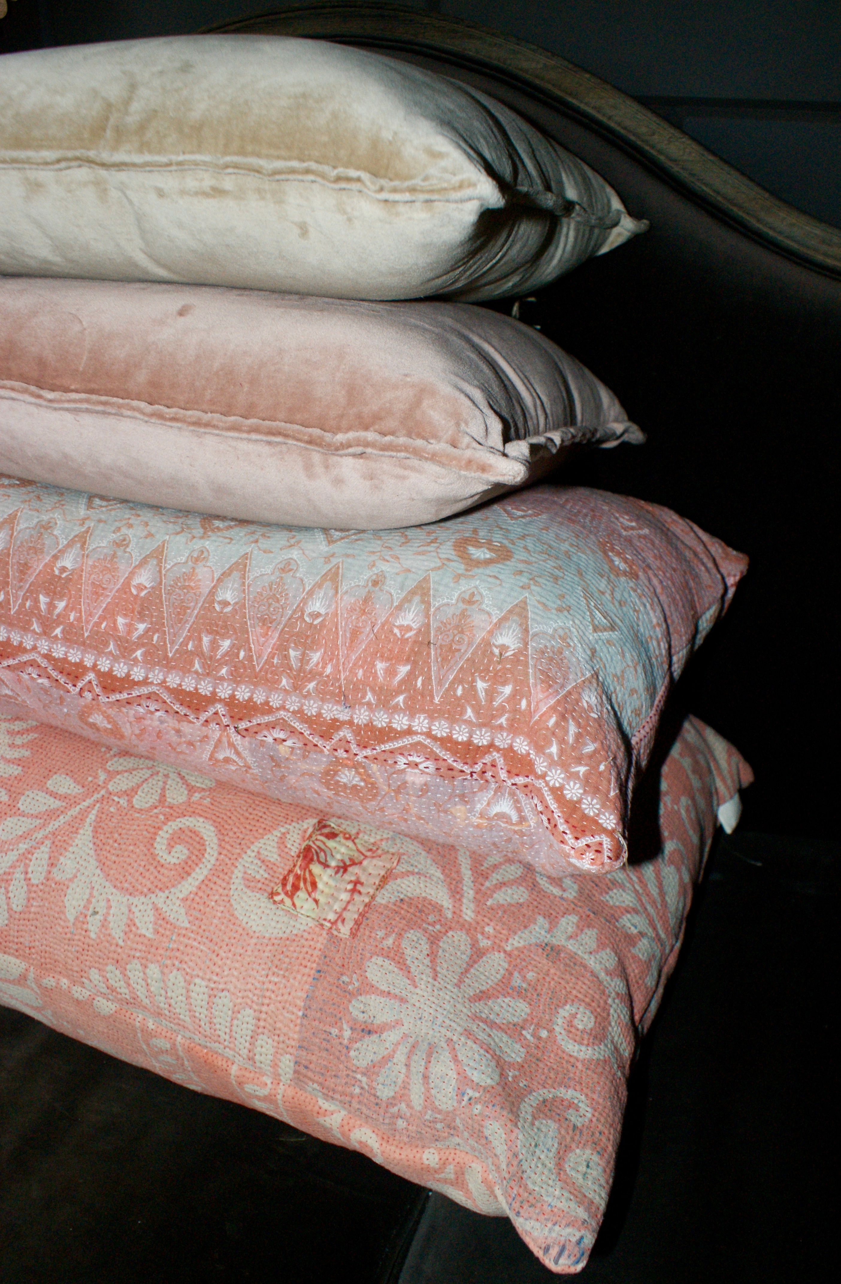 Opgestapelde meerkleurig pastel met patroon