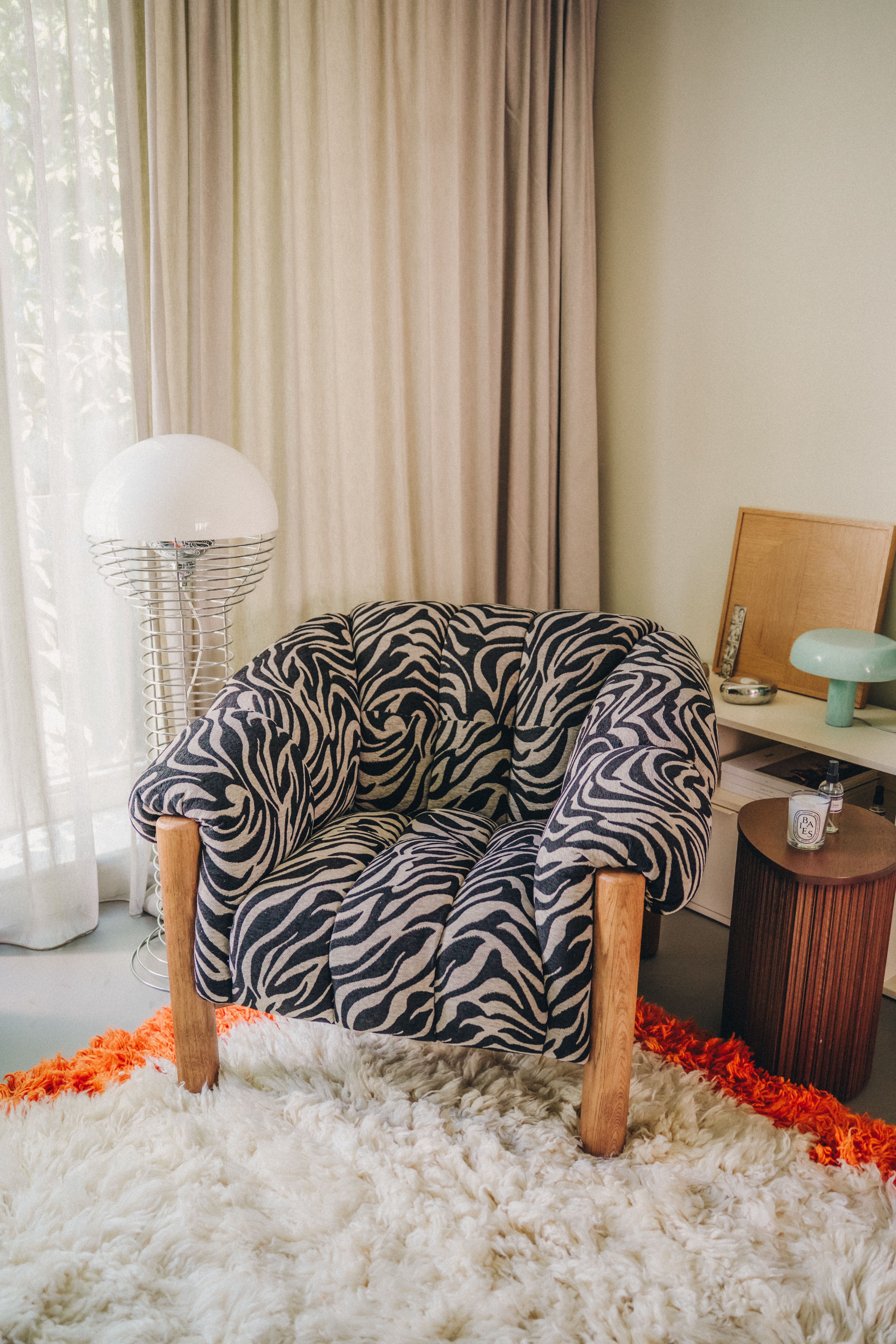 Fauteuil in Zebra print