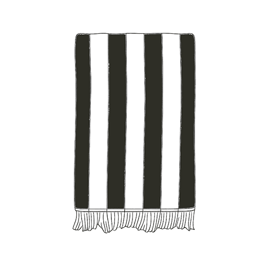 Lijntekening badmat Sienna