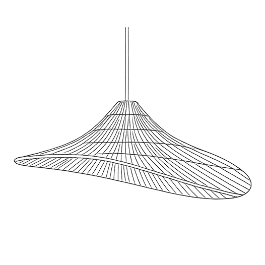 Lijntekening hanglamp Coco