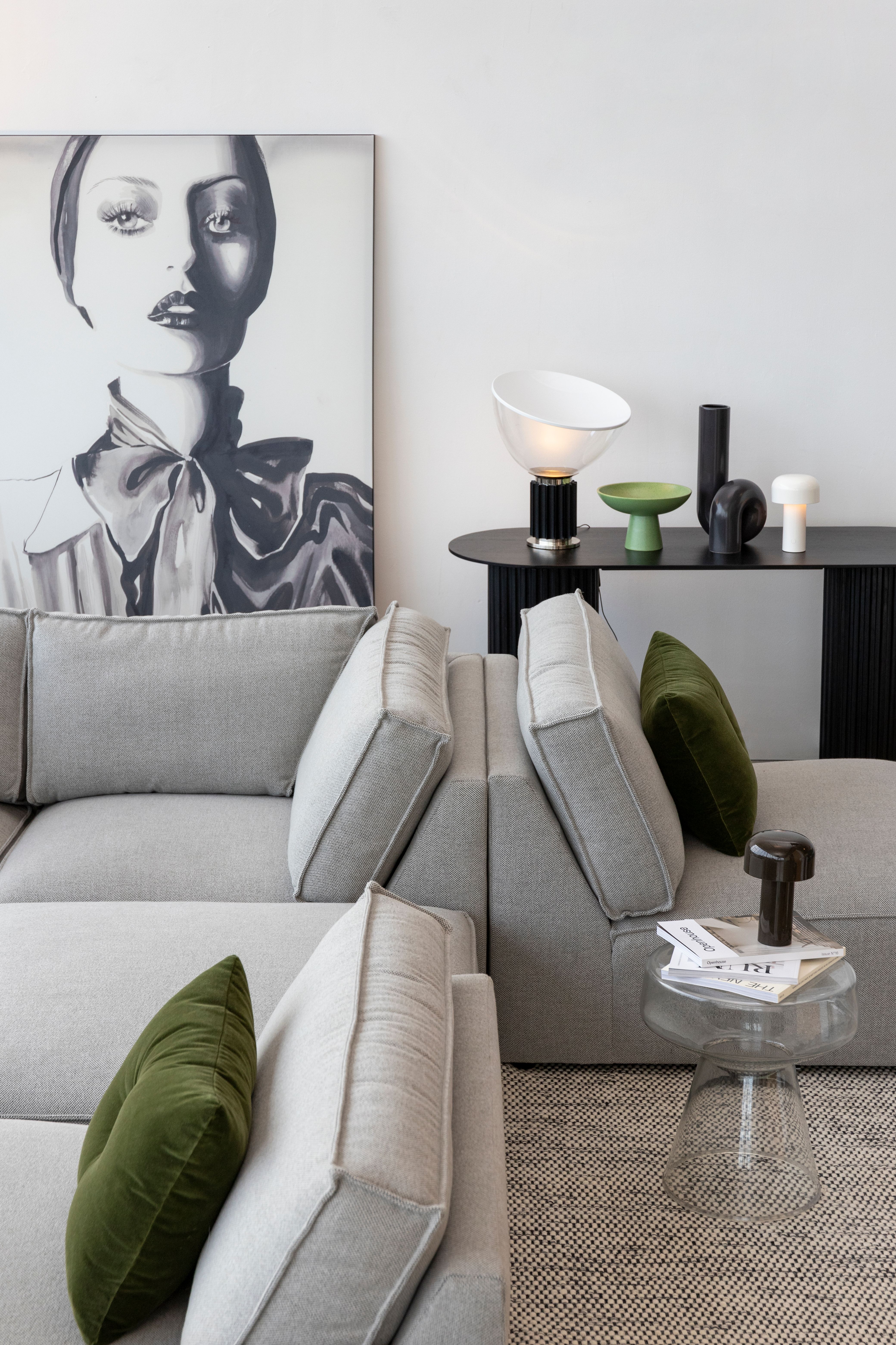 Loods 5 Design woonkamer grijs groen