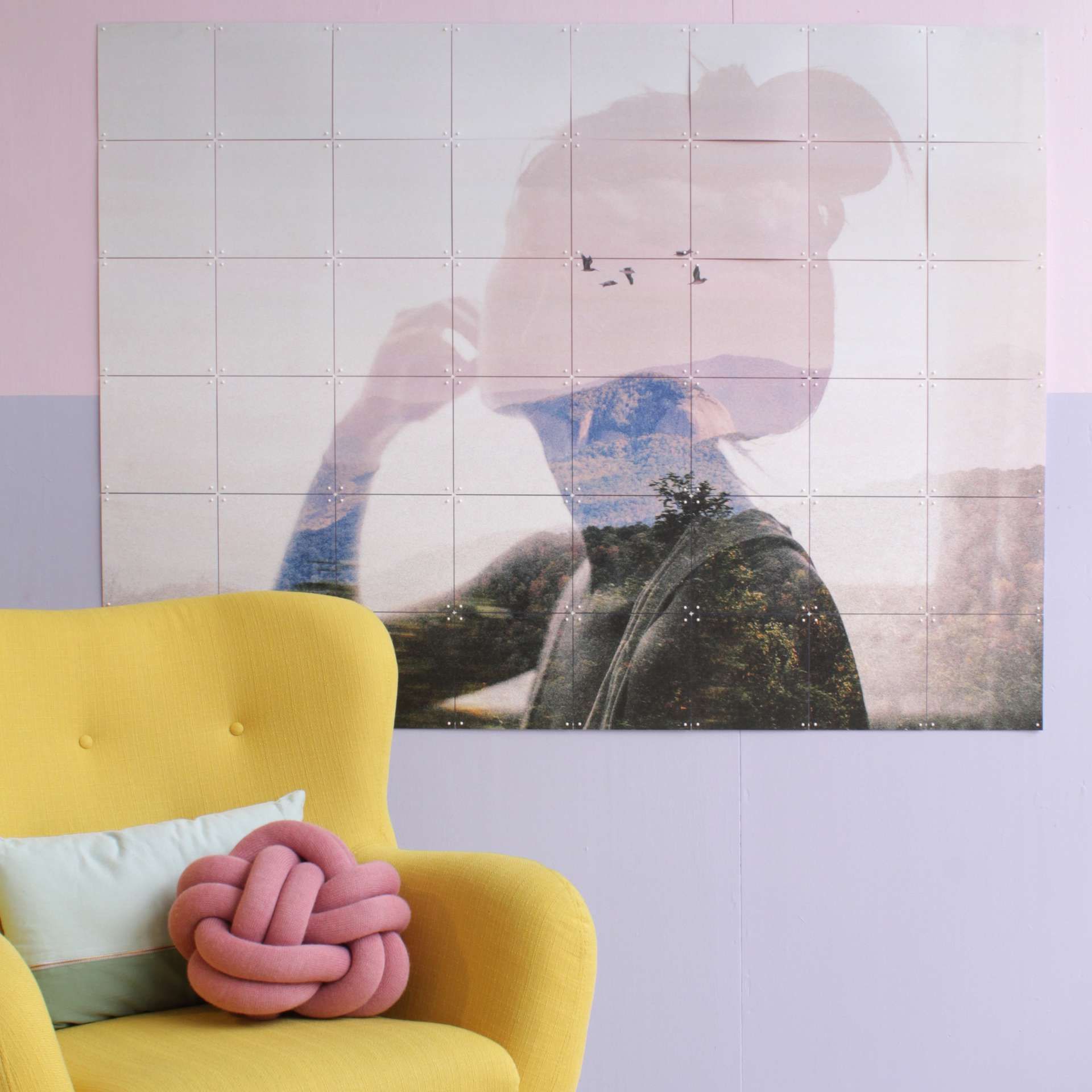 IXXI wandkunst natuur verwerkt vrouw silhouette