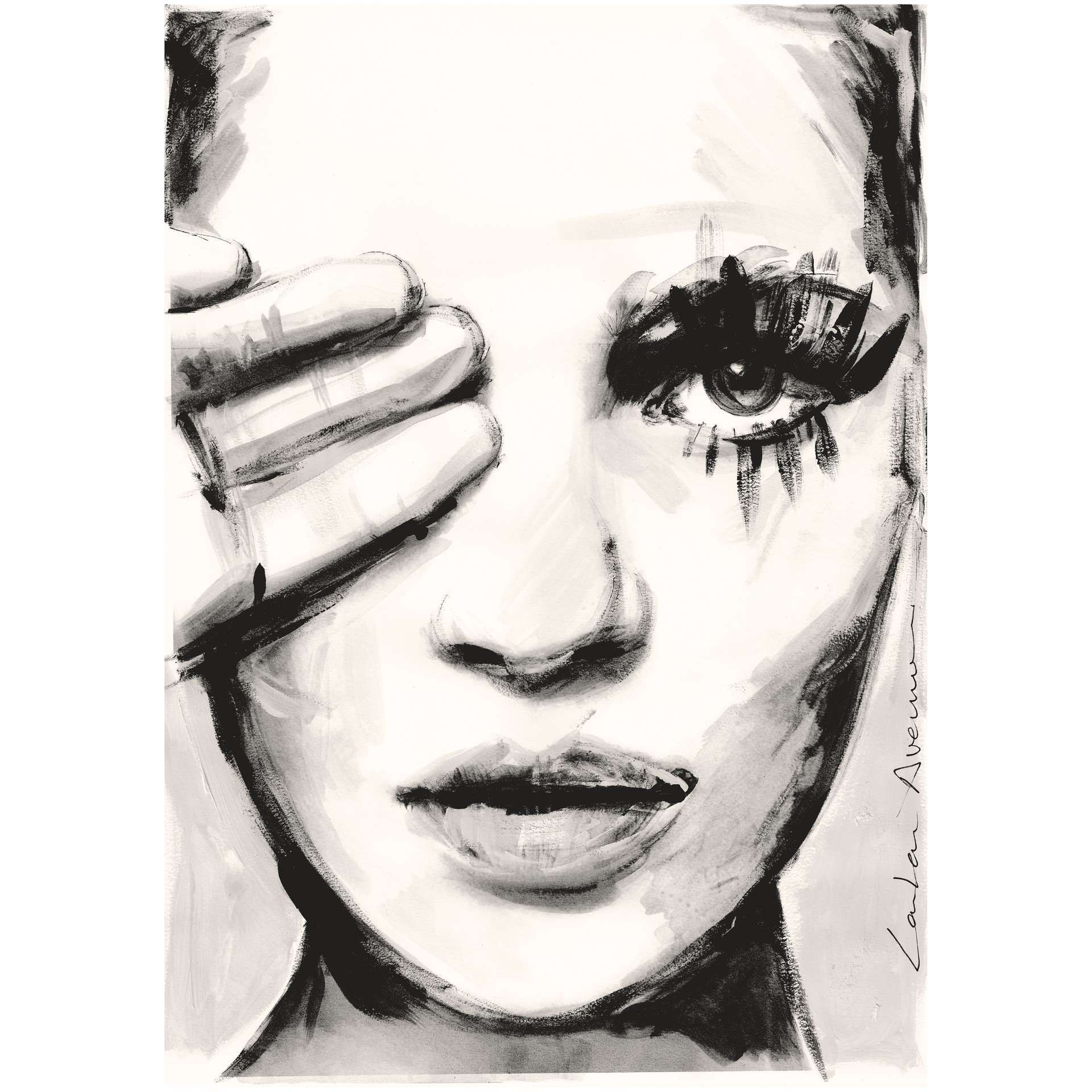 IXXI zwart wit portret vrouw