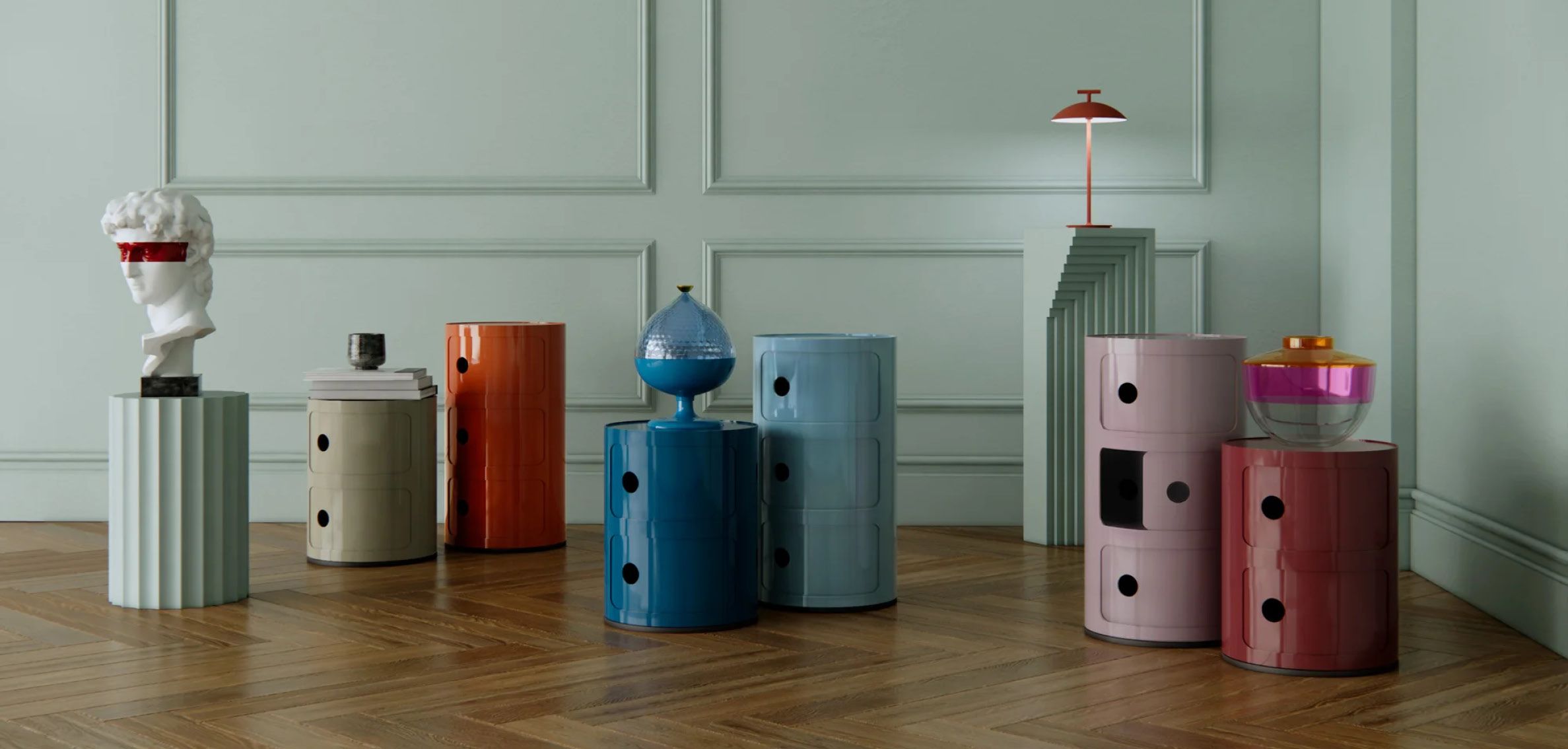 Kartell Componibilli in verschillende kleuren en formaten