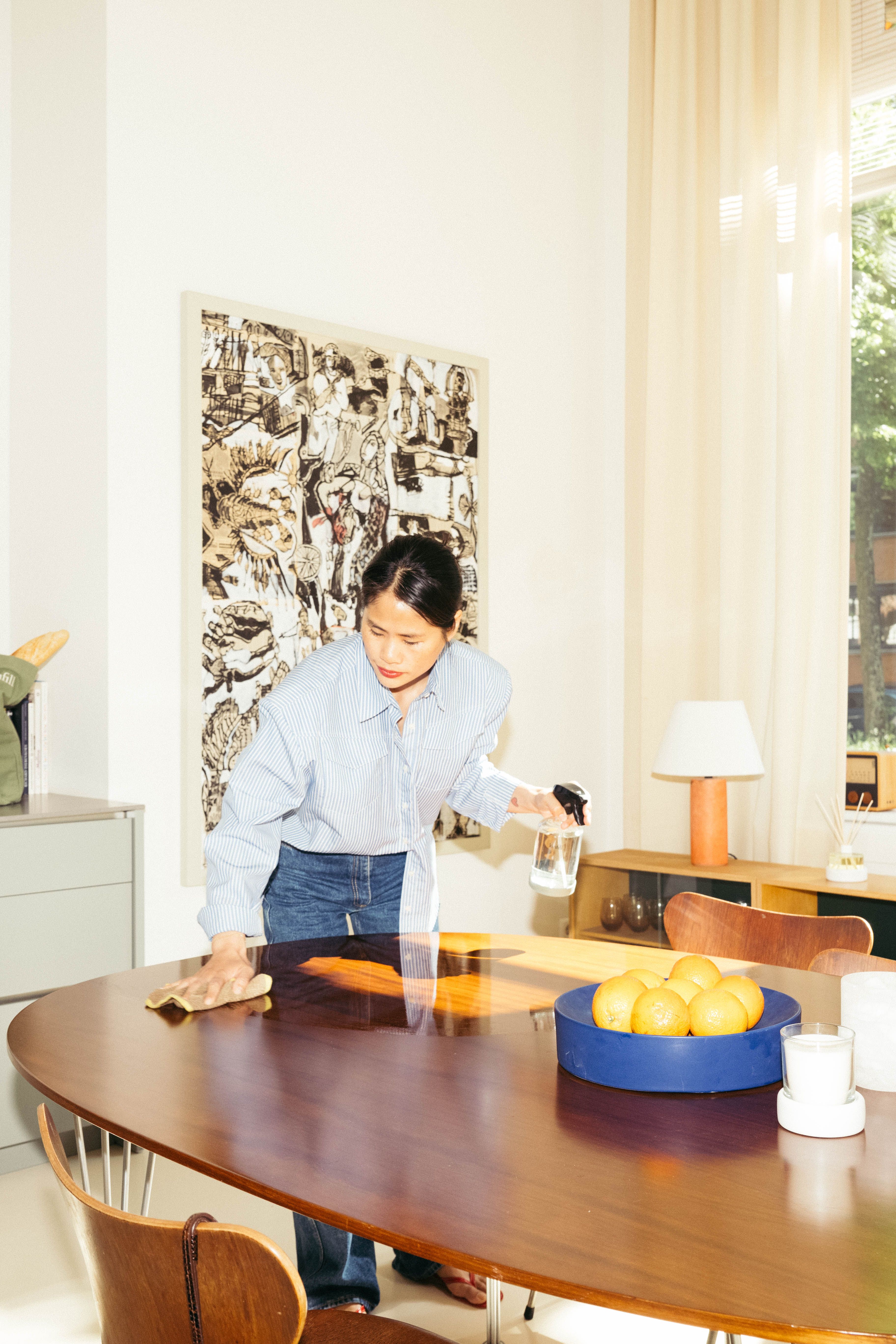 Kinfill in woonkamer
