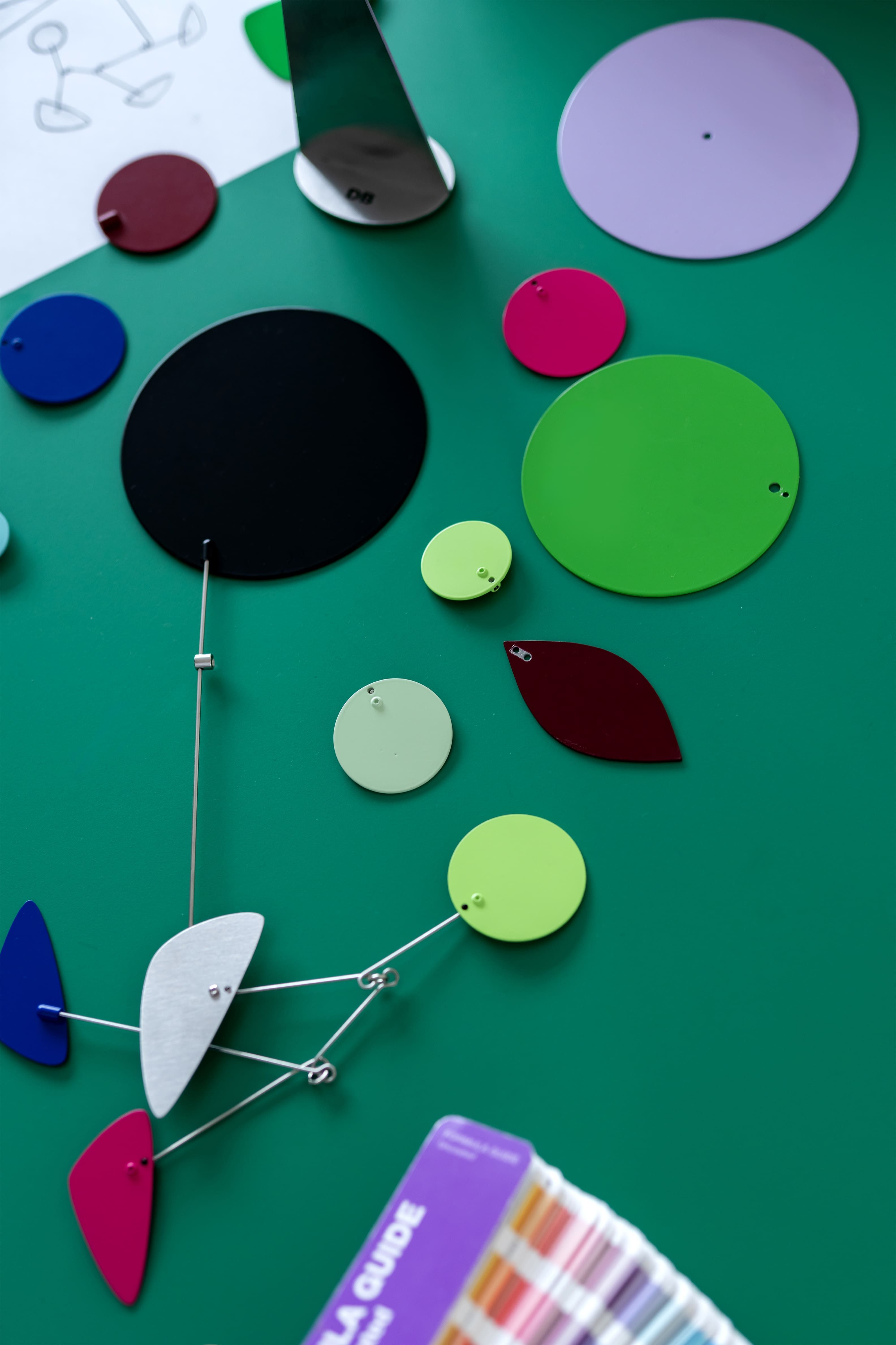 kleursamples van mobiel