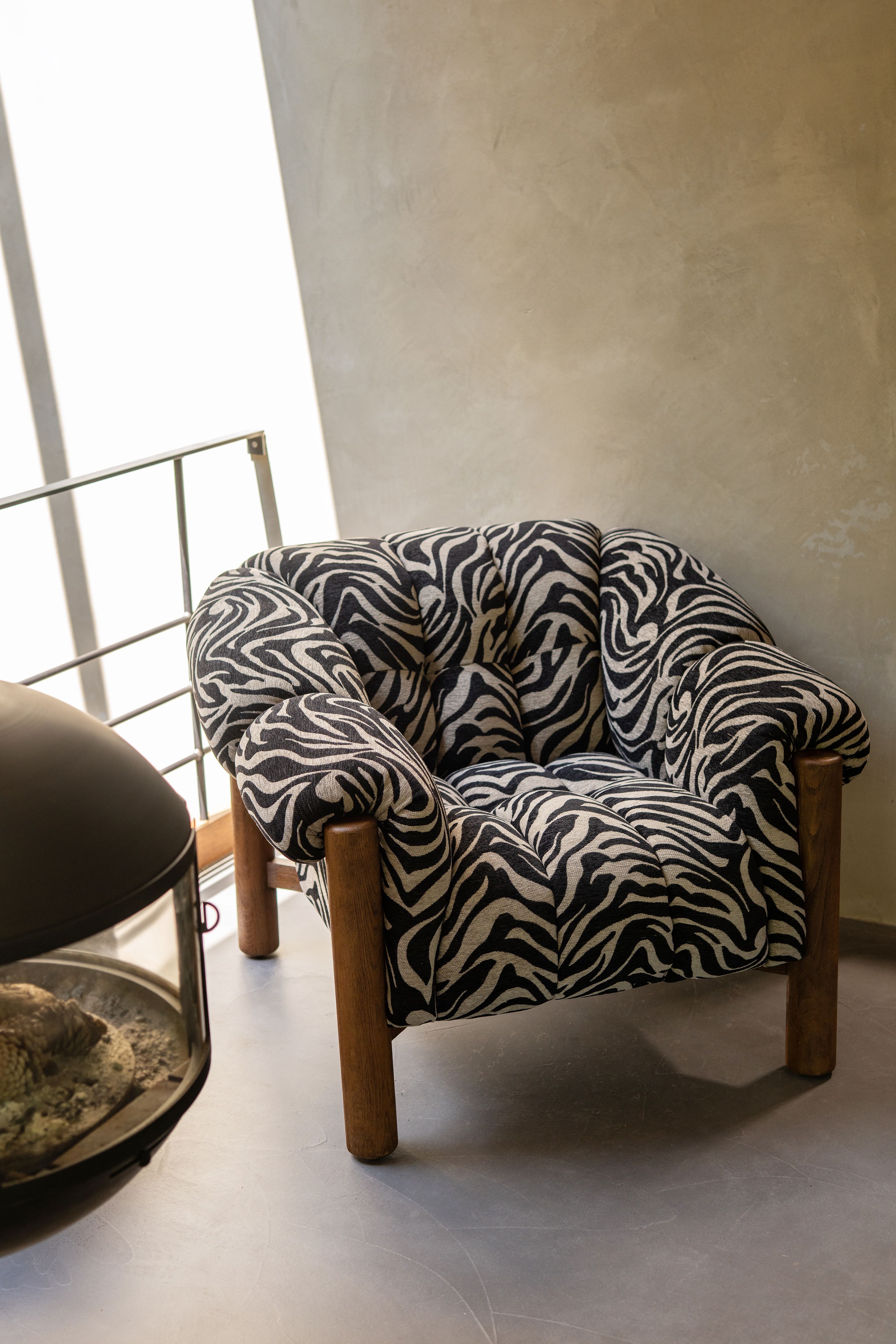 Fauteuil met zebraprint
