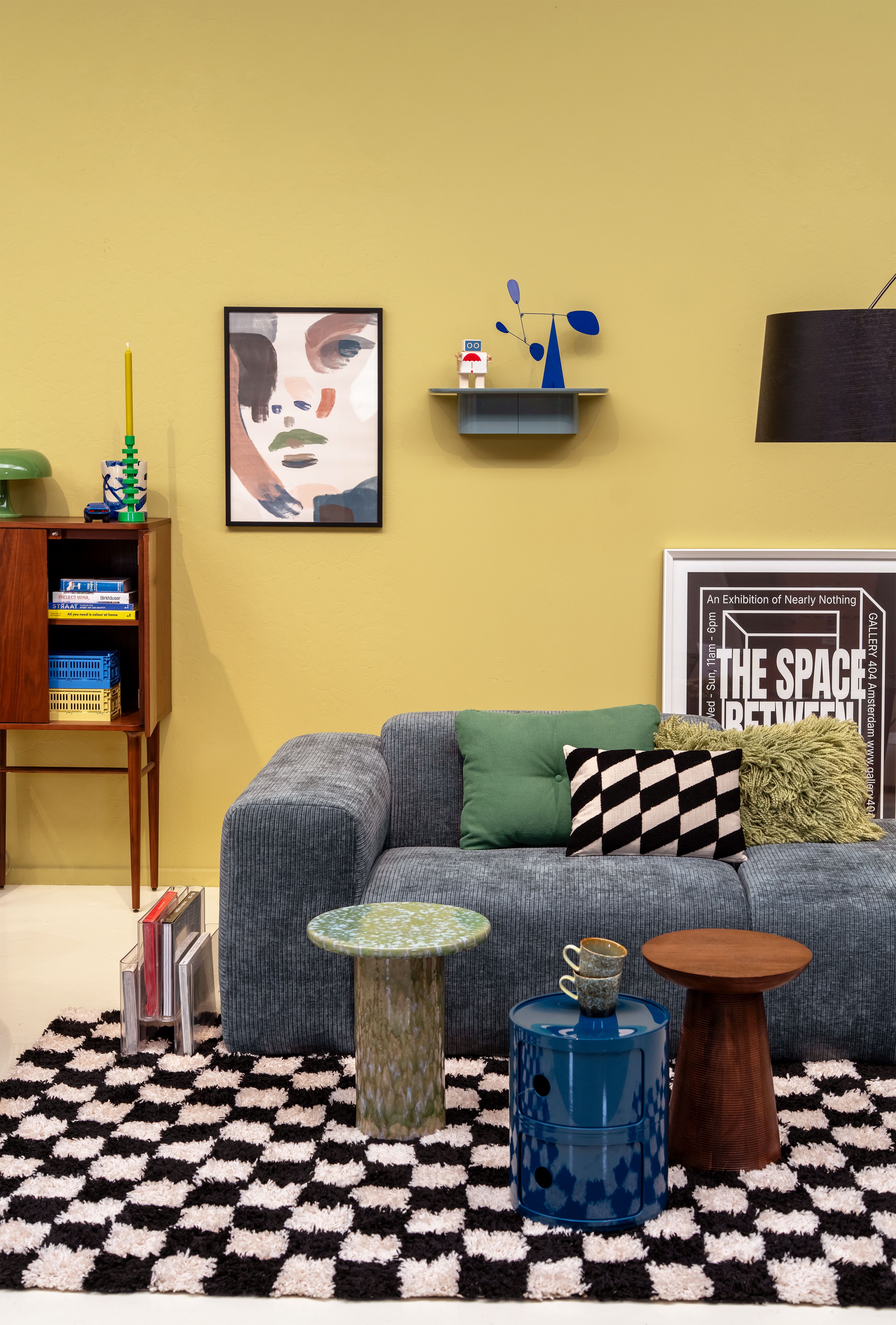 kleurrijke woonkamer