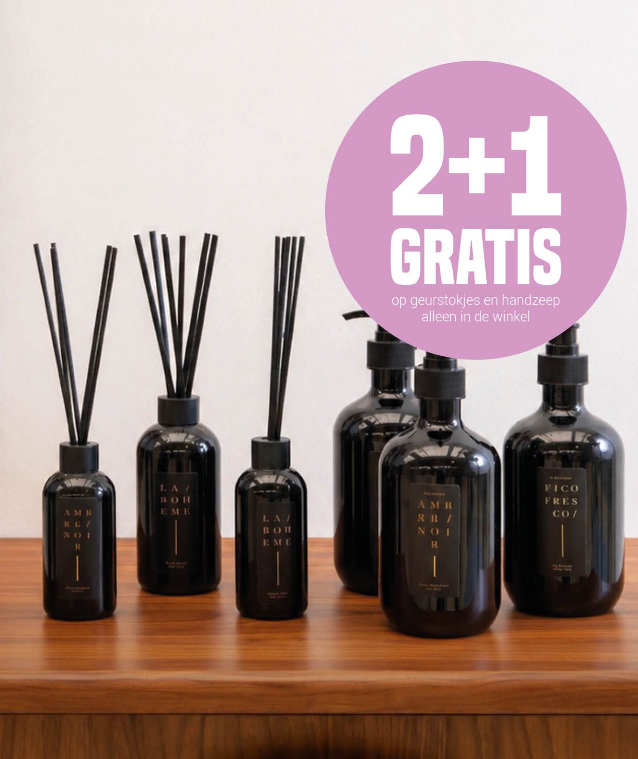 2+1 moederdag actie op de luxe geurlijn