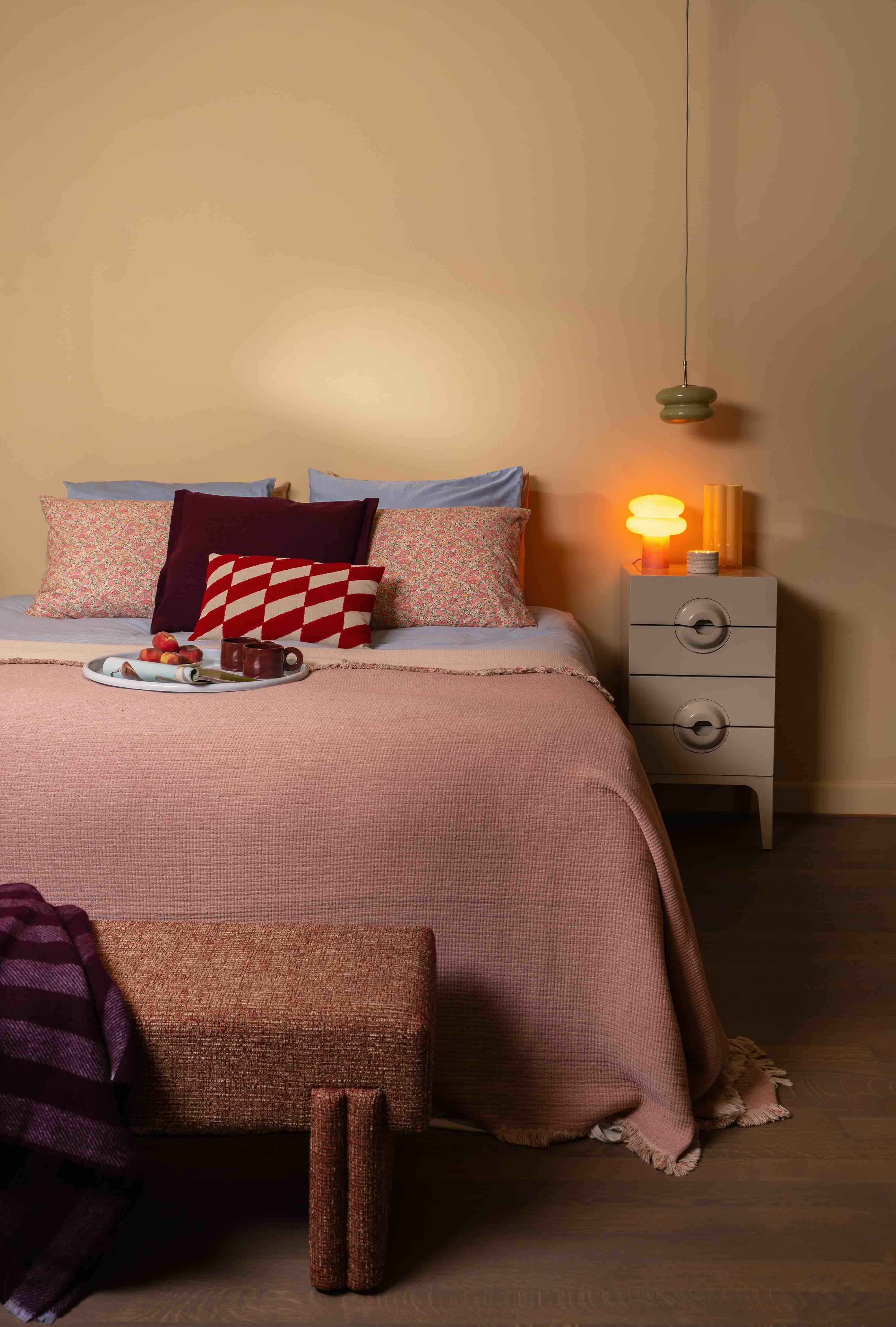 Slaapkamer met rustige tinten