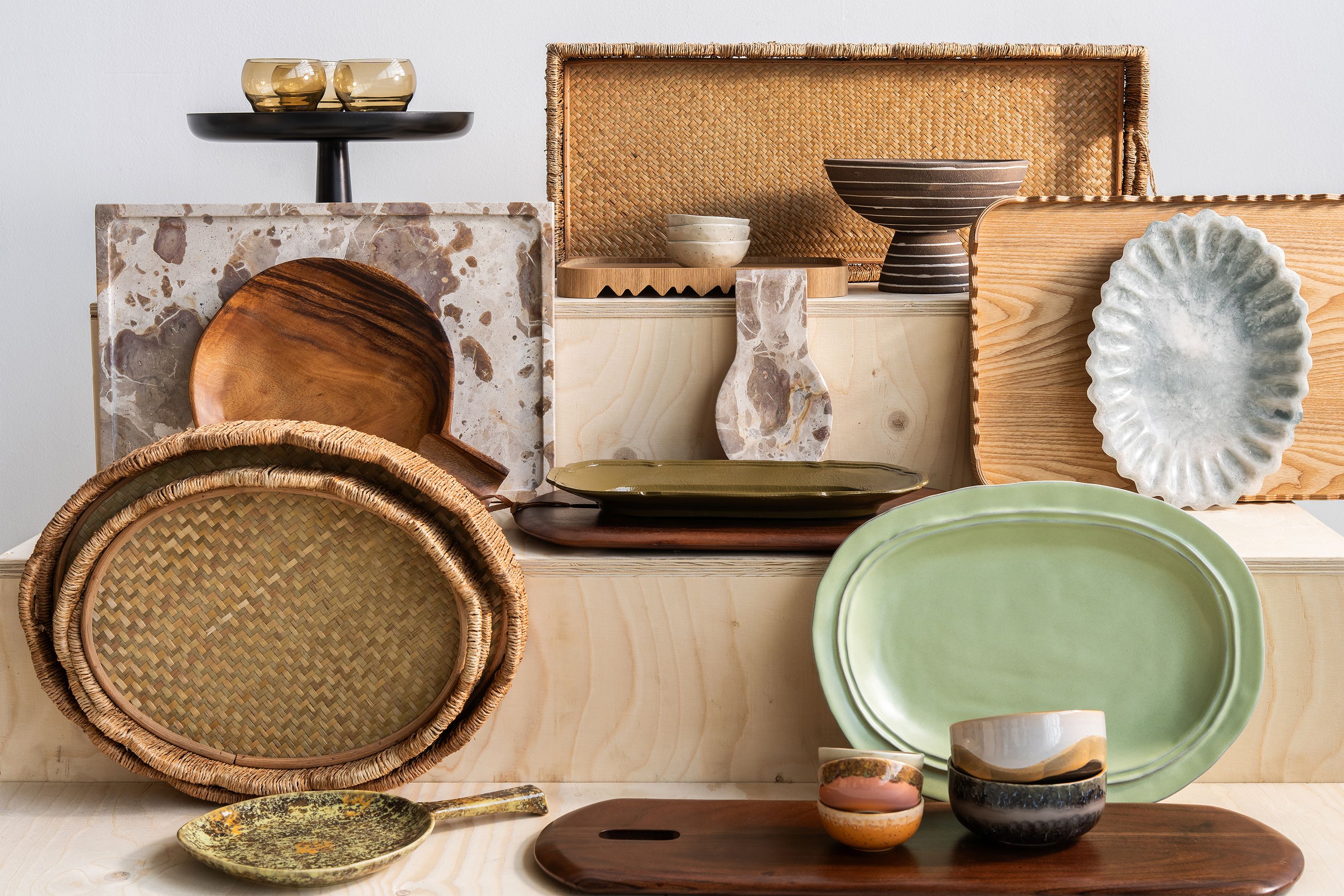 Loods 5 Assortiment Schalen & Dienbladen