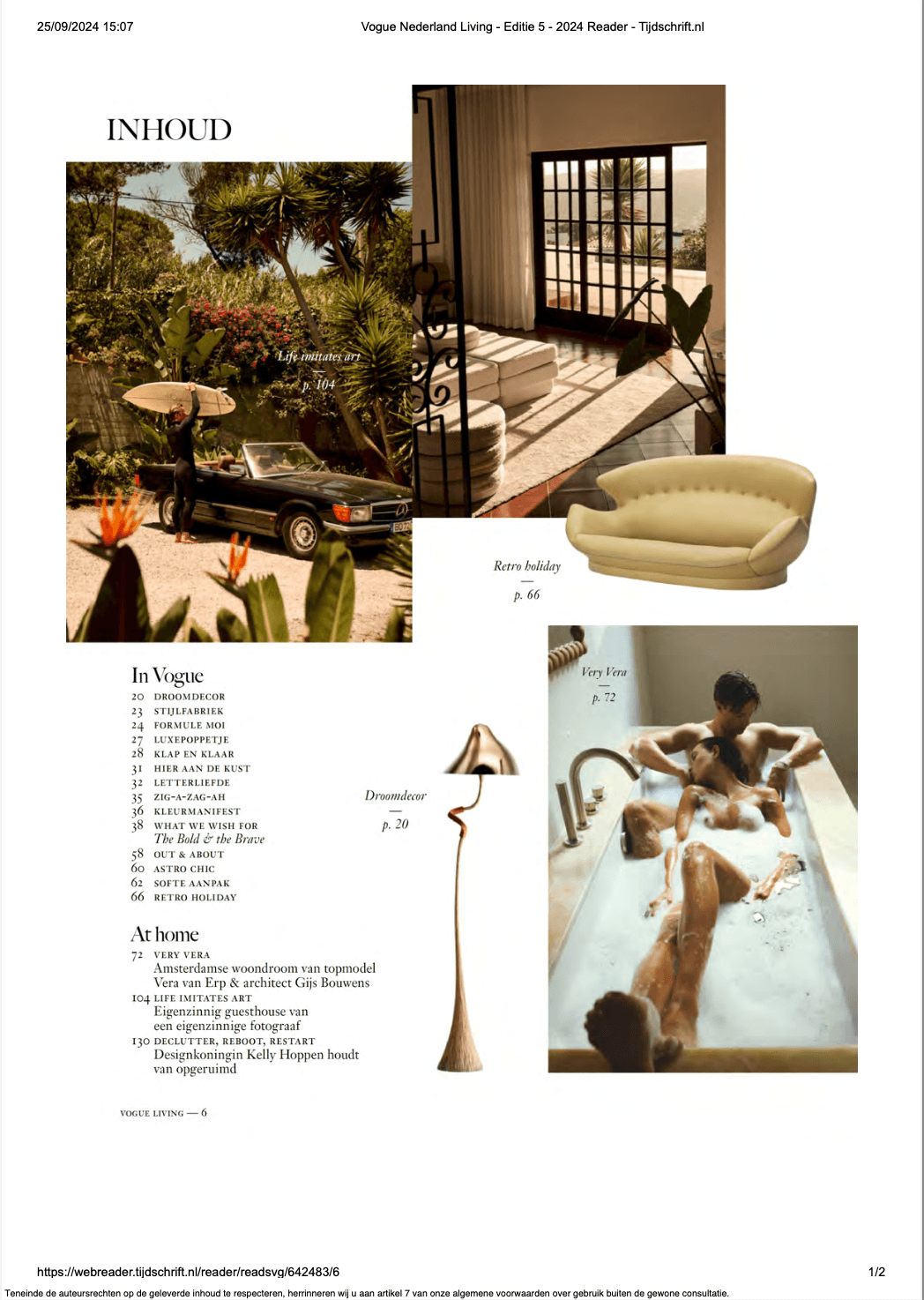 Vogue Living magzine