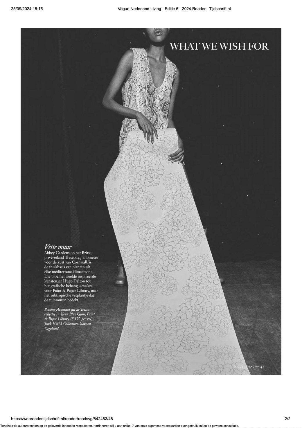 Vogue Living magzine