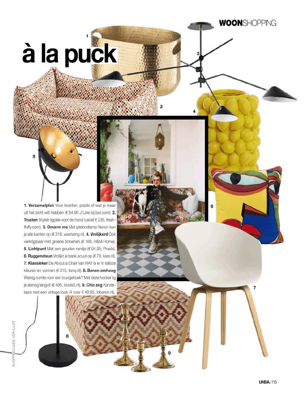 shoppingpagina in magazine LINDA