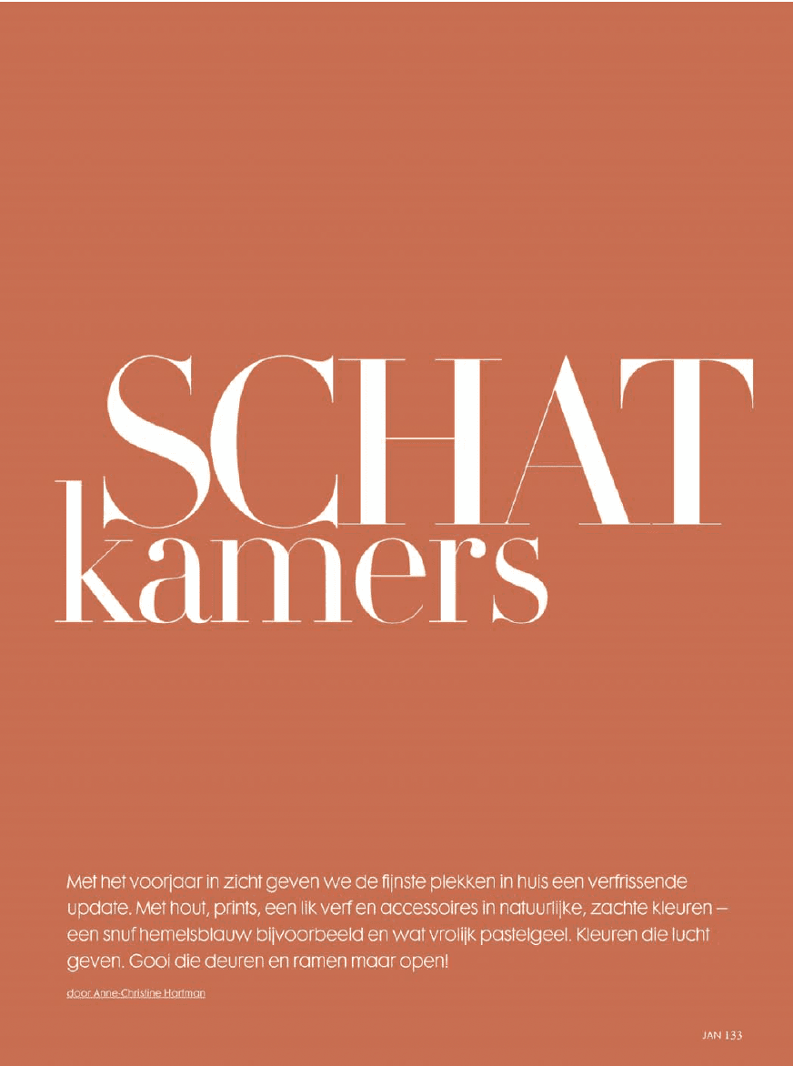 publicatie in magazine jan over schatkamers
