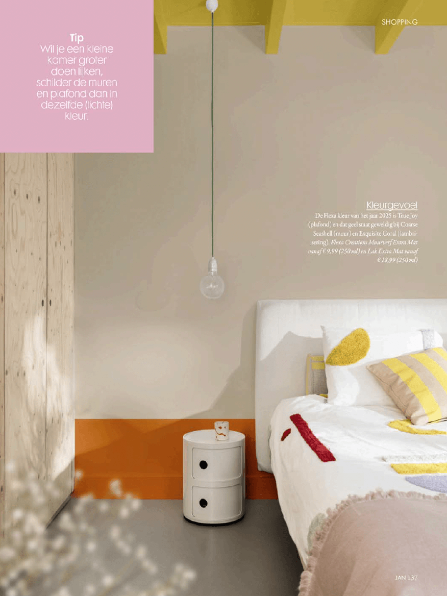 publicatie in magazine Jan over slaapkamer