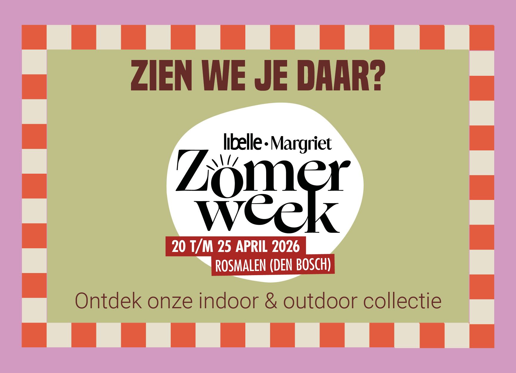 Banner van de Libelle zomerweek 