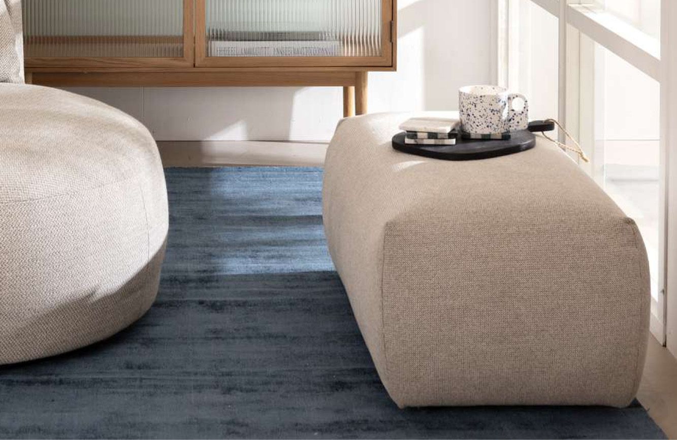 Benno hocker beige
