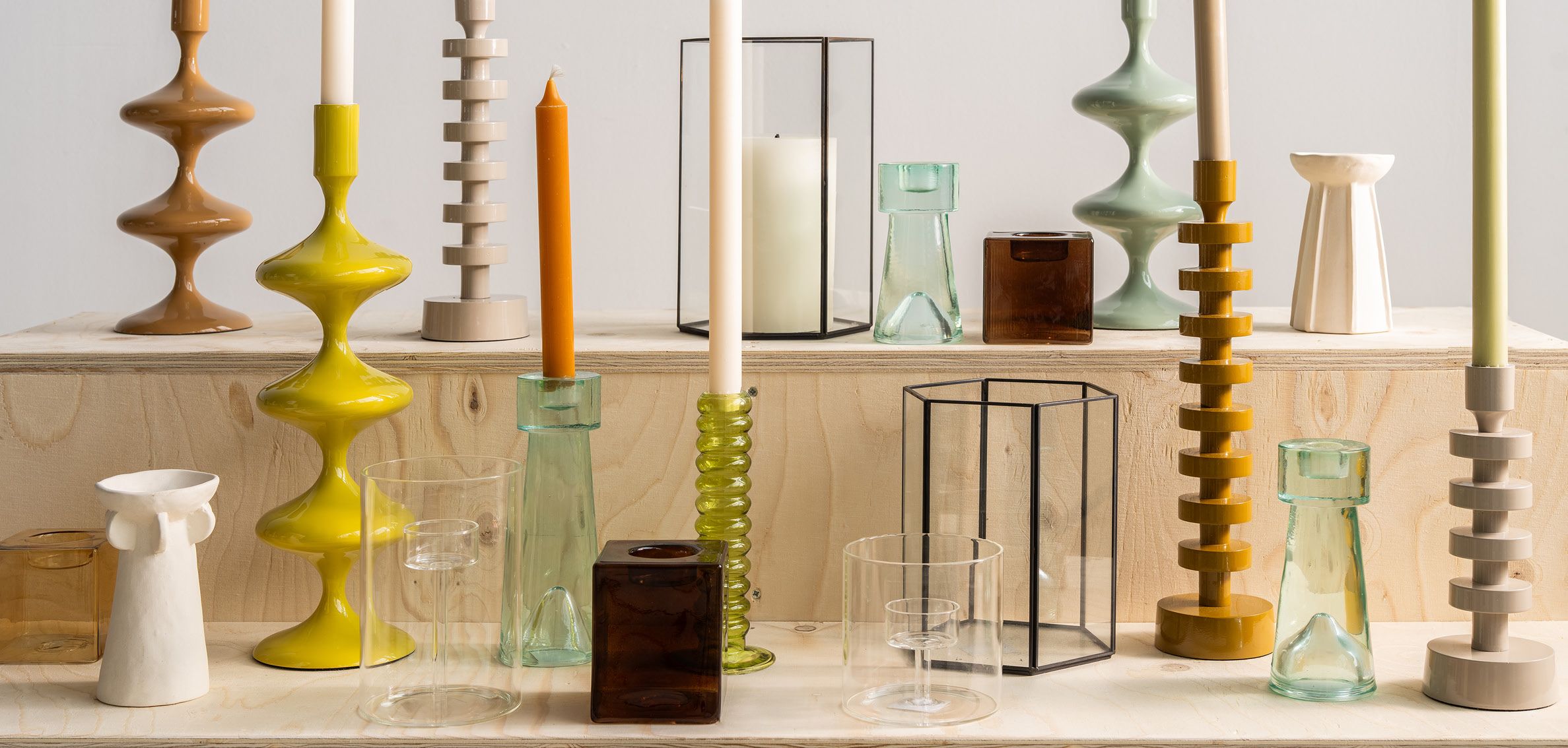 Loods 5 assortiment kandelaars en windlichten