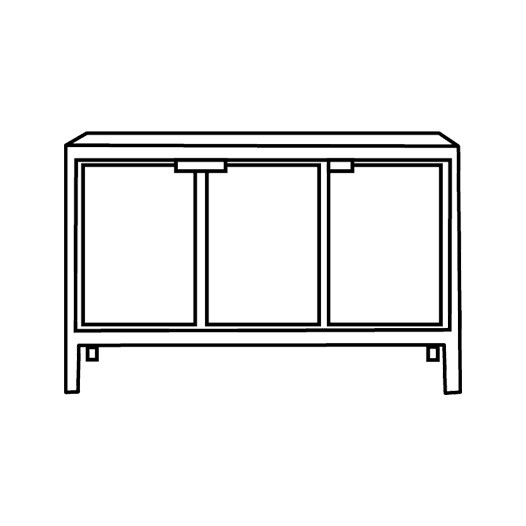 Lijntekening dressoir kast