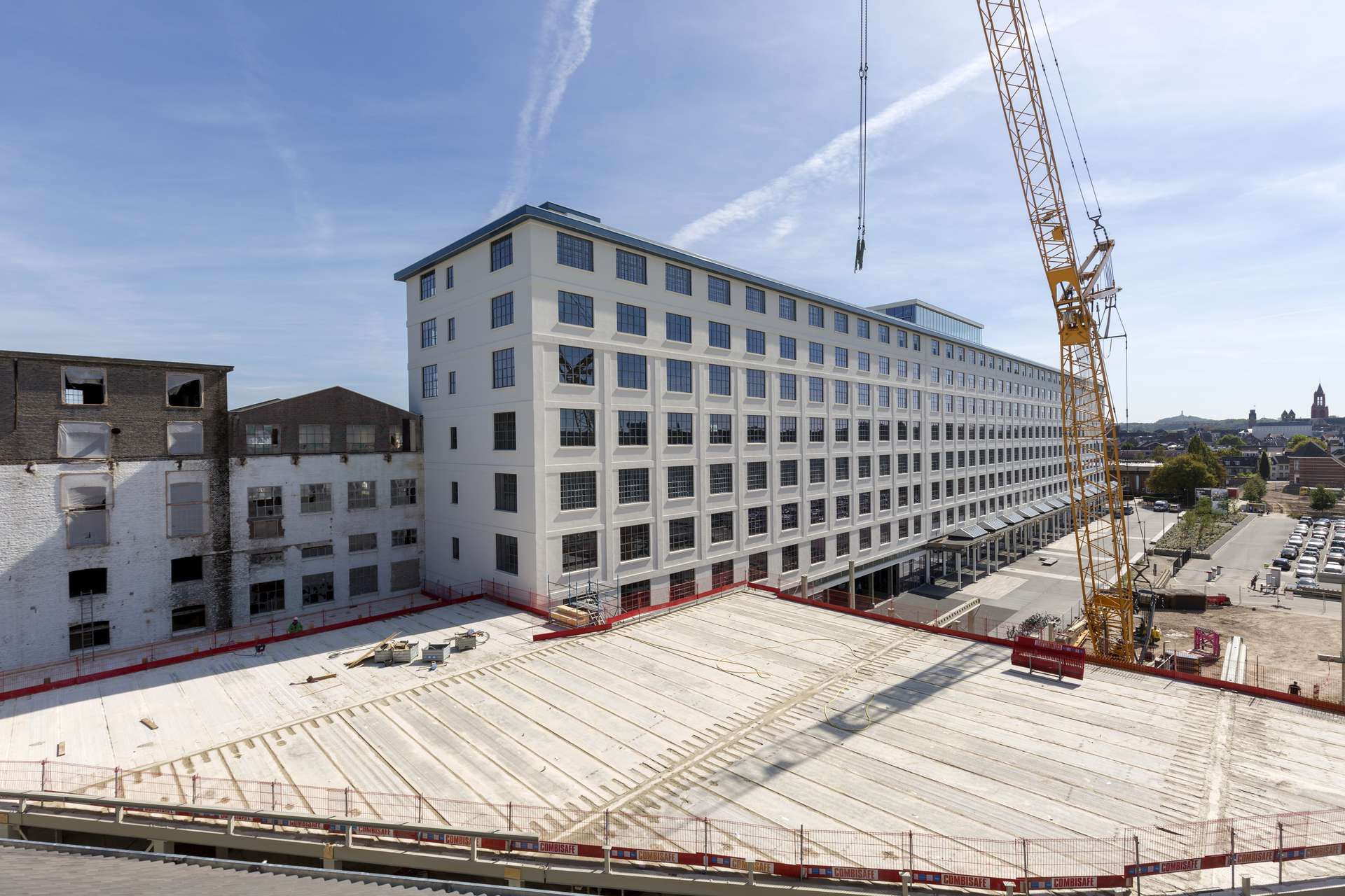 Het nieuwbouw gedeelte van Loods 5 Maastricht