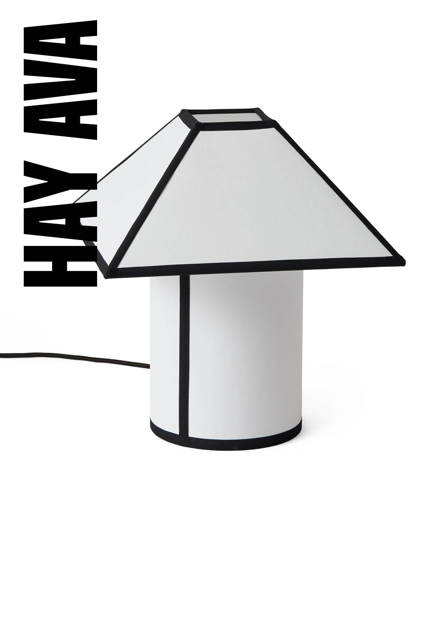 HAY Ava tafellampje wit met zwart 