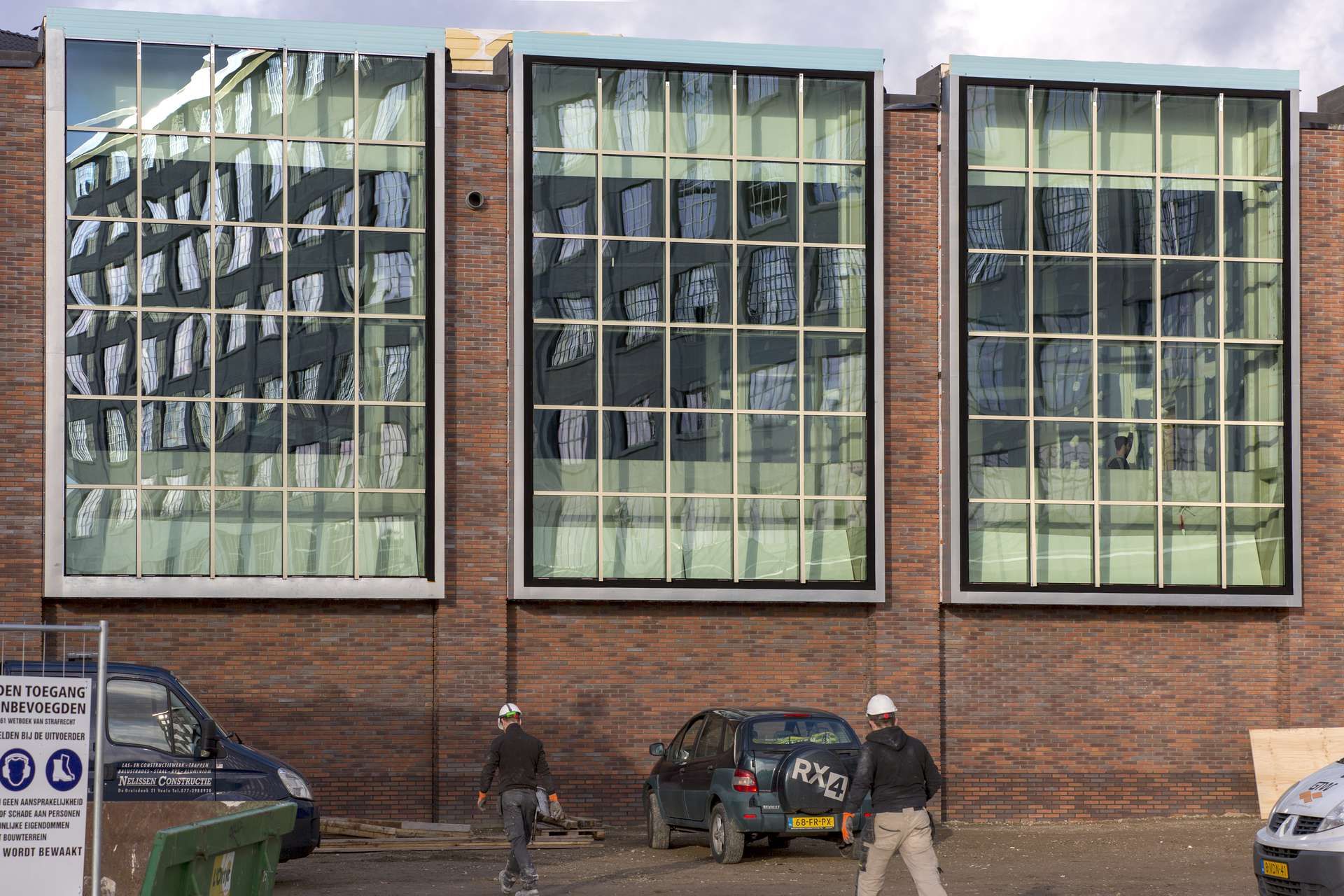 Buitenaanzicht nieuwbouw deel Loods 5 Maastricht