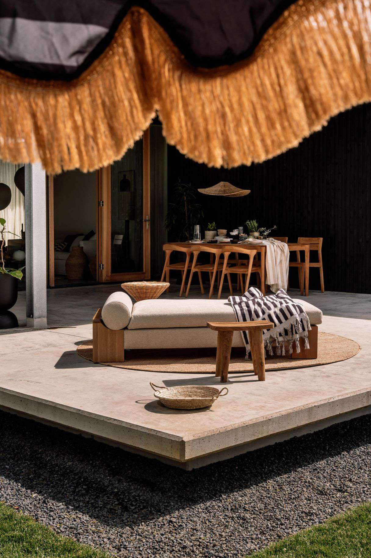 Loungebed Eigen Collectie in tuin
