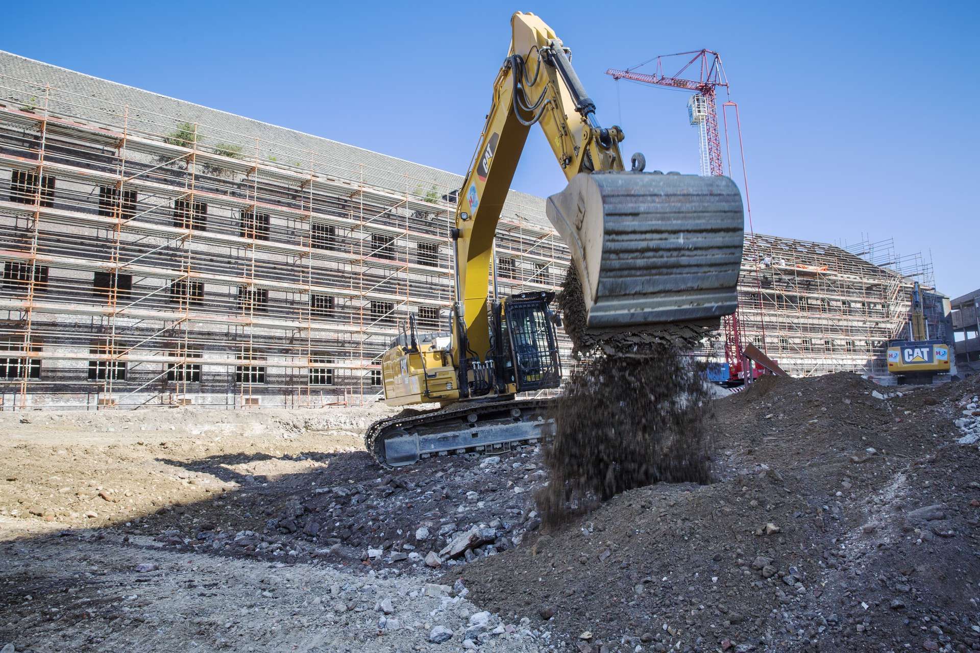 Graafmachine bouwplaats Loods 5 Maastricht
