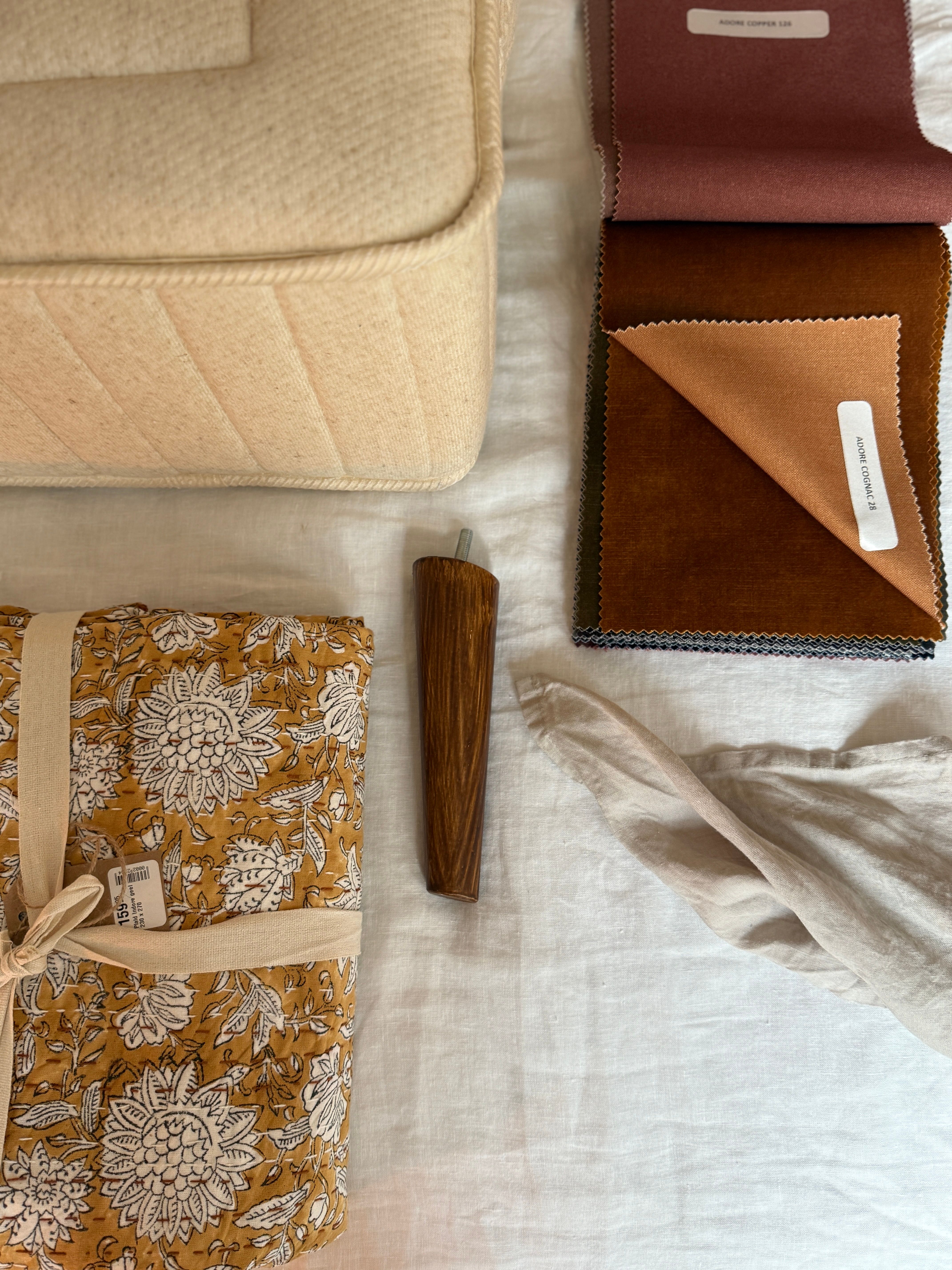 Beddengoed met stofstalen