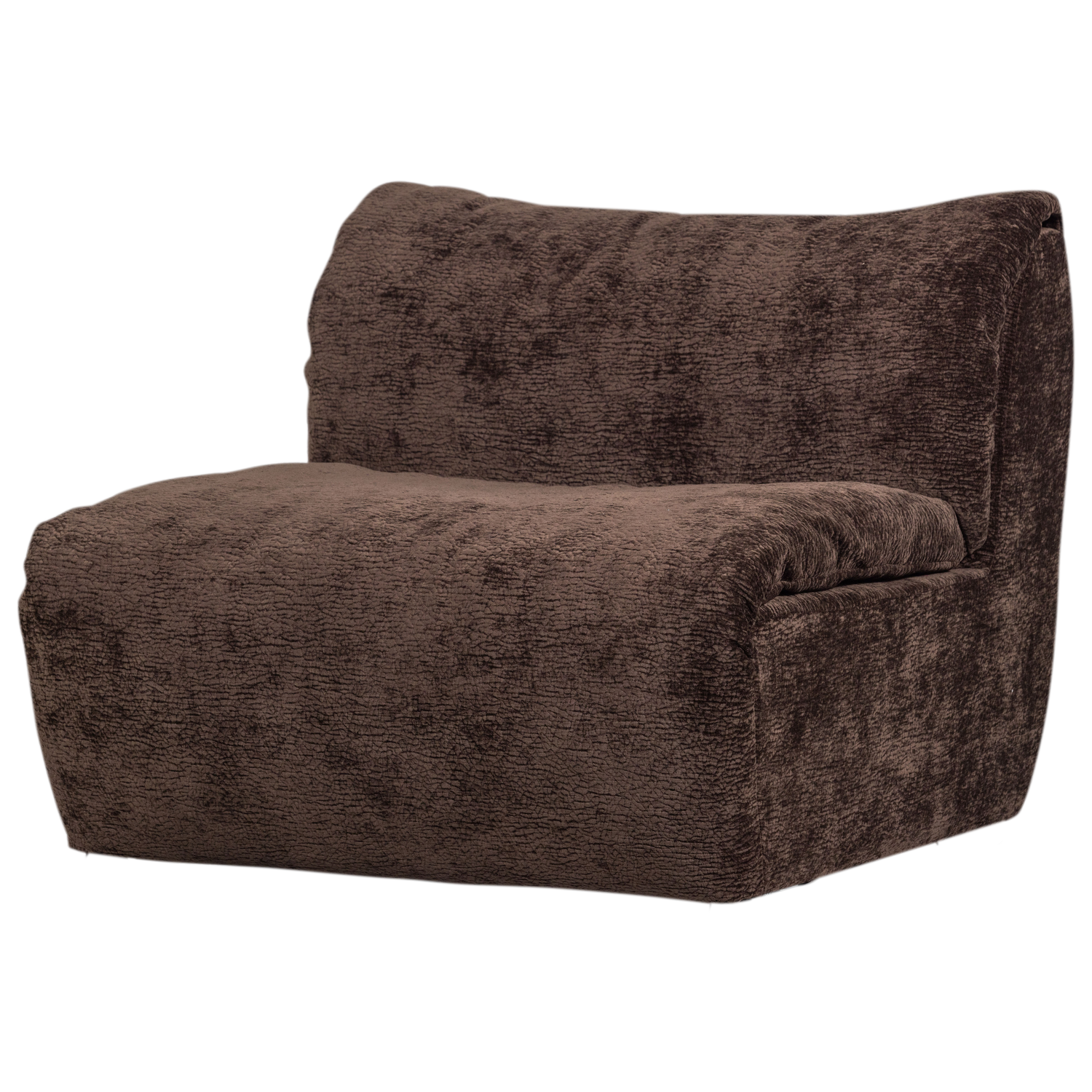 Baggy 1-zits element geweven chenille oudroze