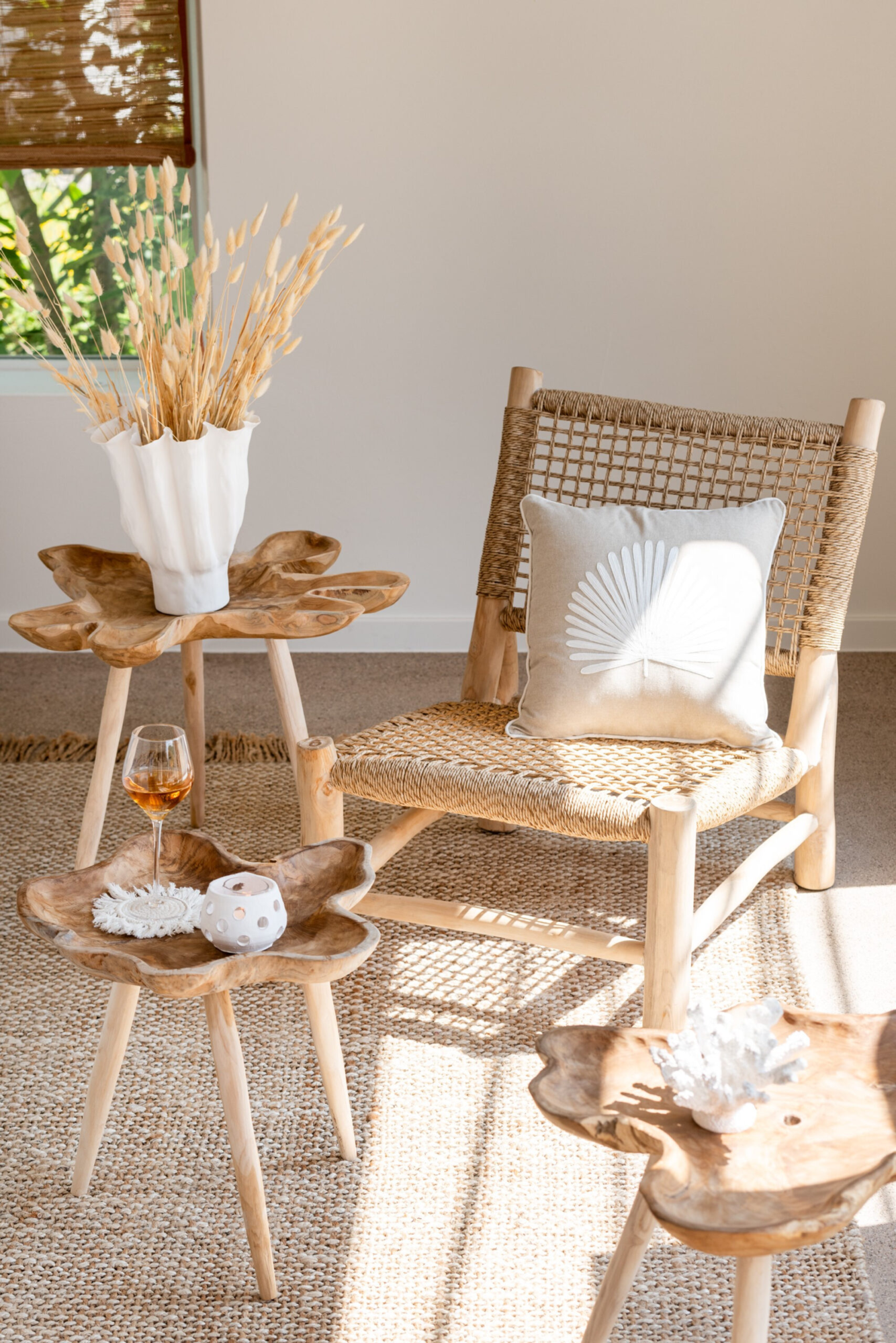 Loungestoel vita teakhout
