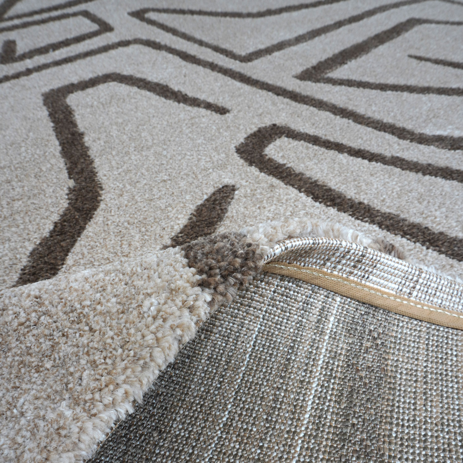 Vloerkleed Labyrint Beige