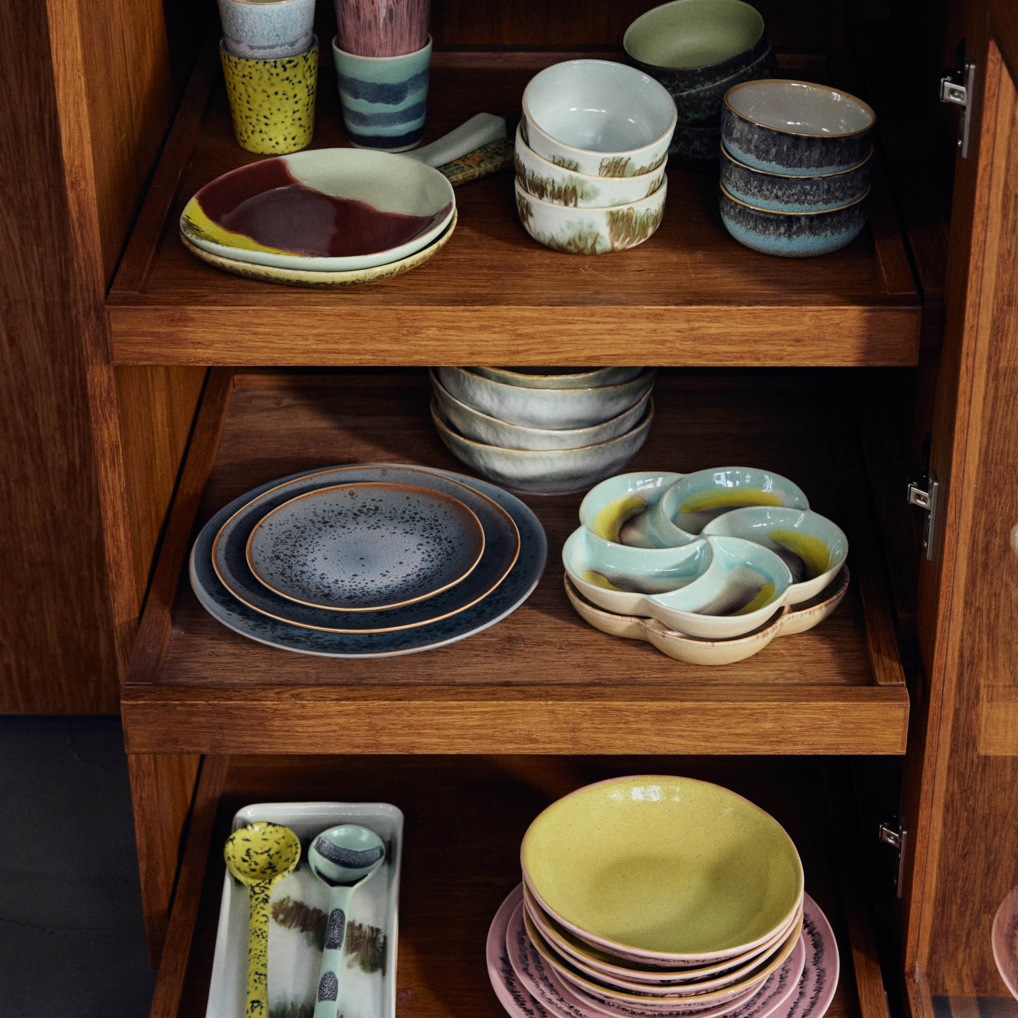 HKliving Servies 70's ceramics gebaksbordje