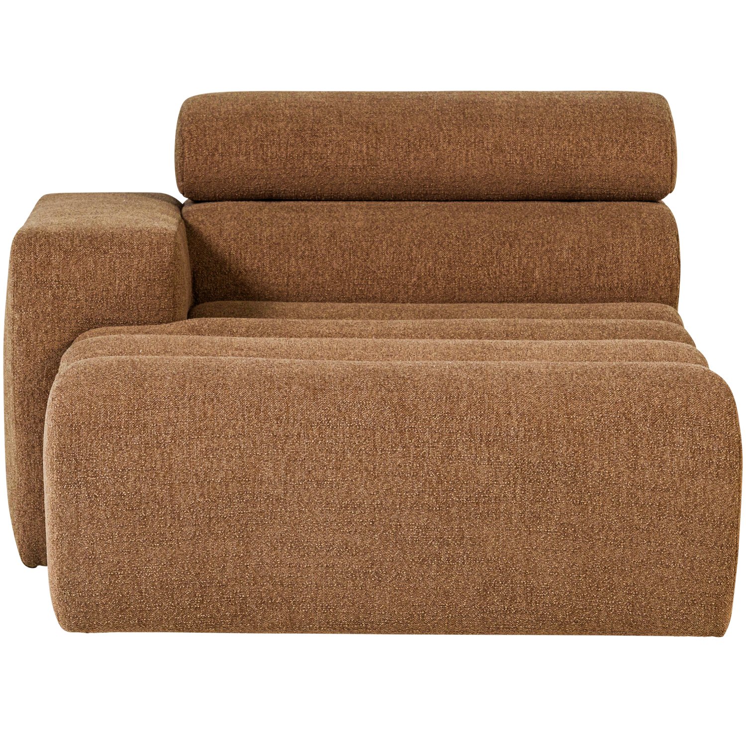 Novi chaise longue element arm links ribstof terra