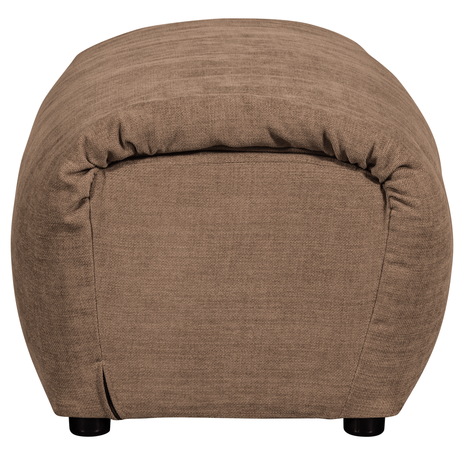Baggy hocker geweven stof naturel melange