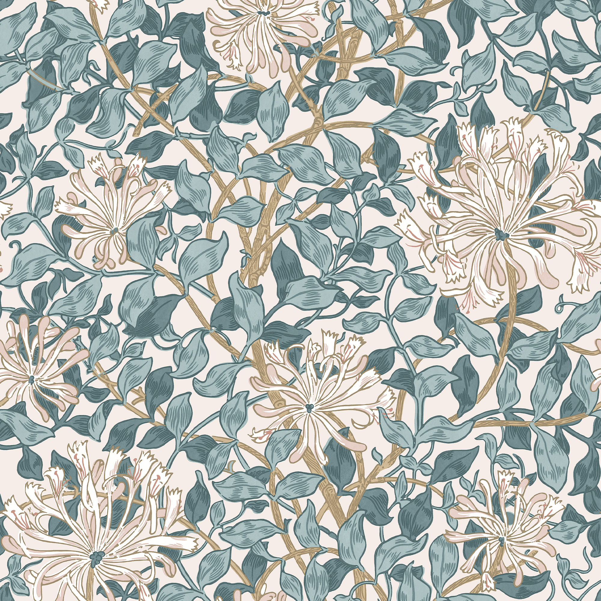 Behang William Morris at Home Honeysuckle