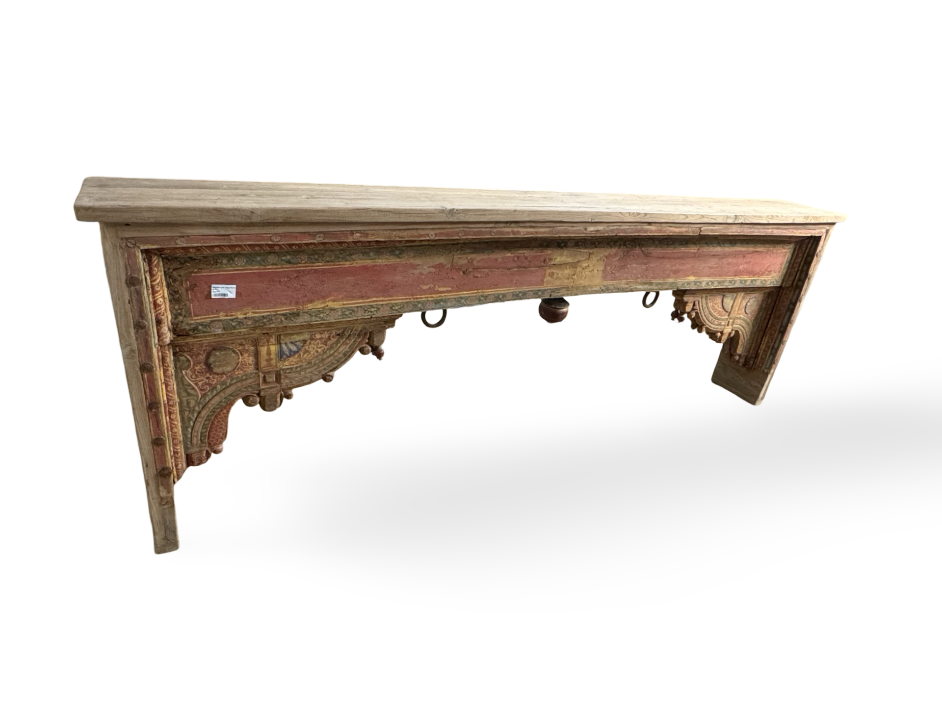 Wandtafel gekleurd Beam Shekhawati uniek