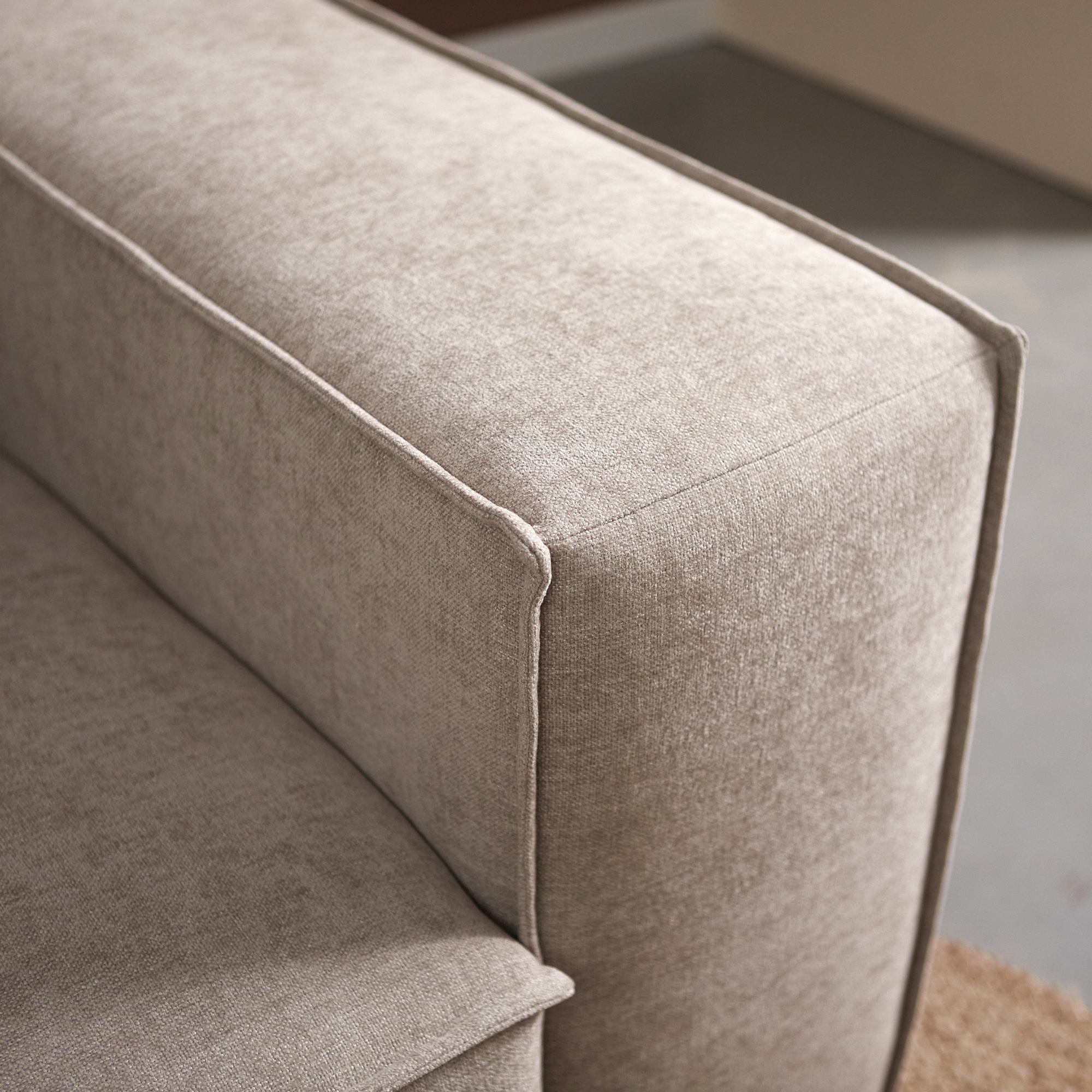 Hoekbank Chaise Livento Taupe