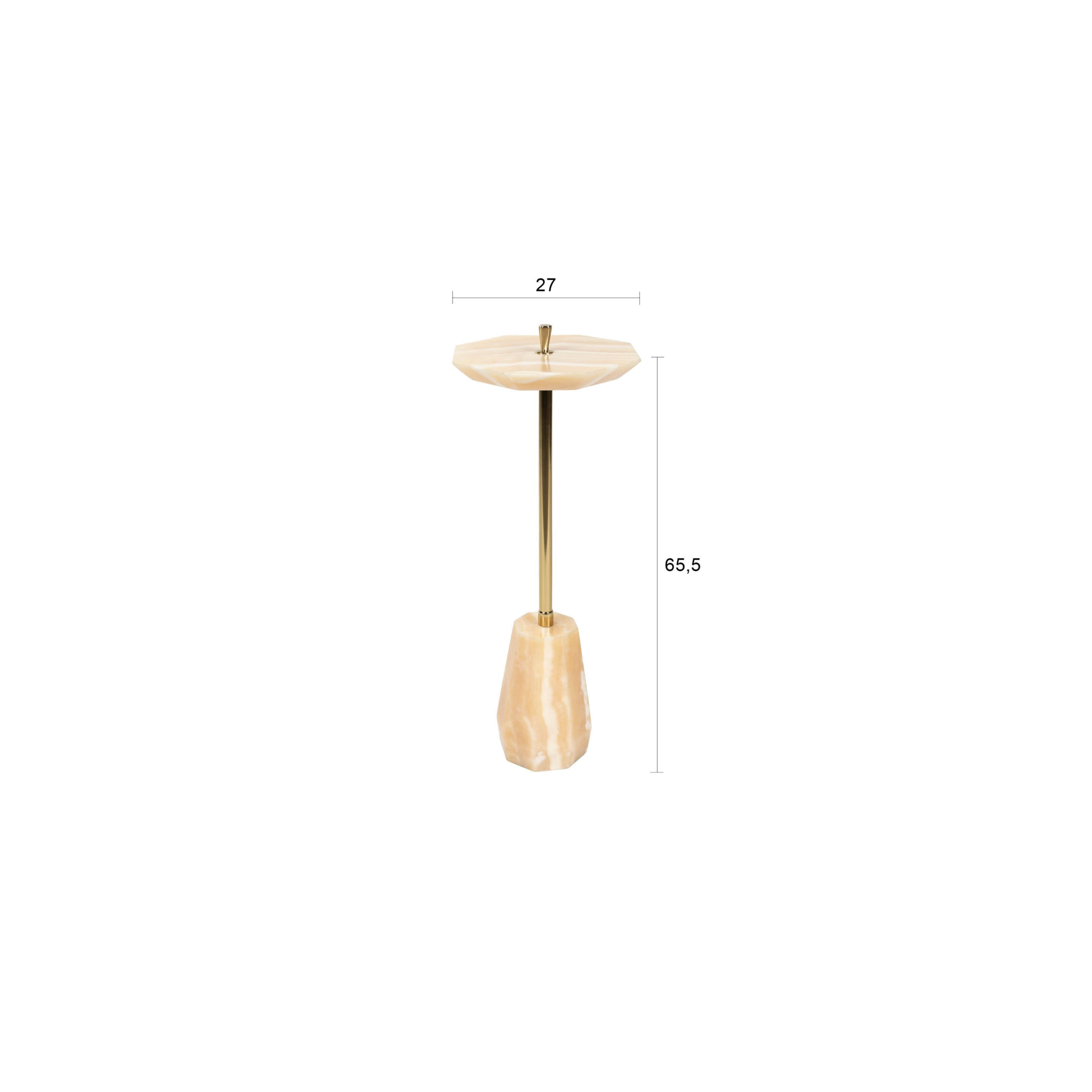 Onno bijzettafel onyx natuursteen