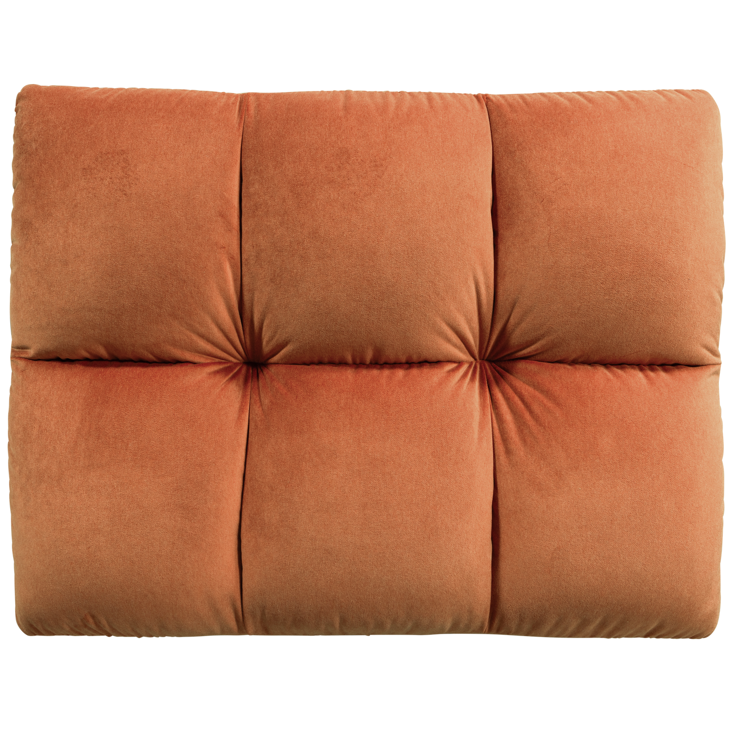 Allure hocker geweven stof donkerbruin melange
