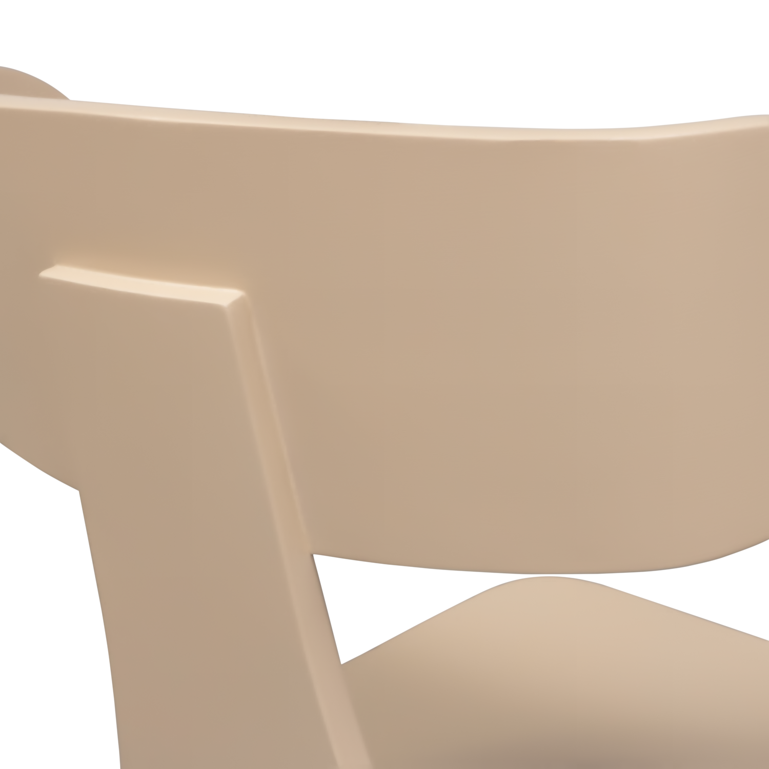 Form houten stoel met metalen poot naturel