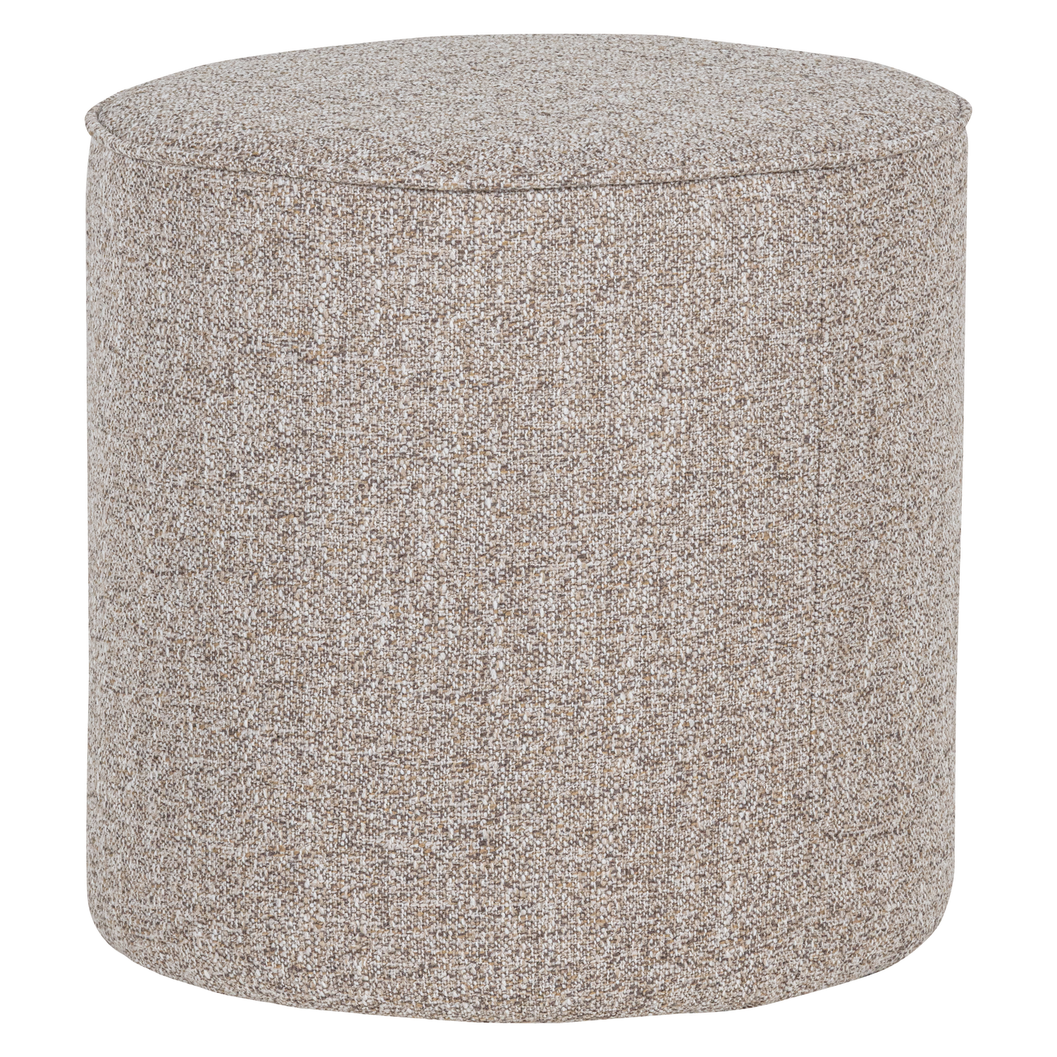 Sara poef hoog 46xo46 cm velvet off white [fsc]