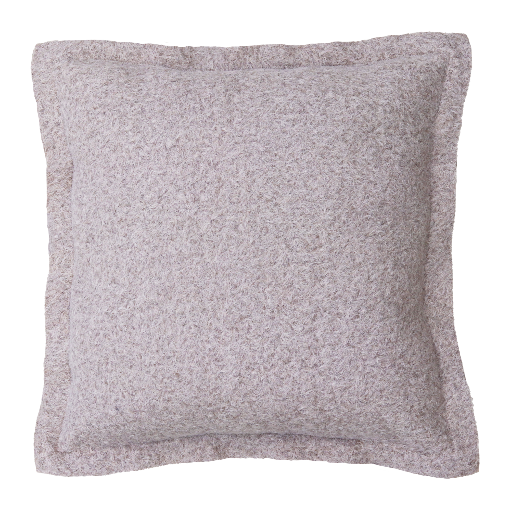 Kussen wol boucle grijs